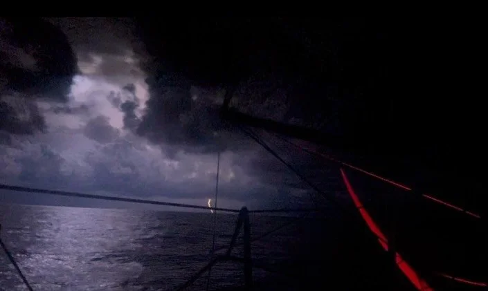 This weeks top pictures from the delivery back to Lorient, from incredible stormy skies, to visits from the majestic Risso dolphins, to night skies&hellip; what a week ☺️