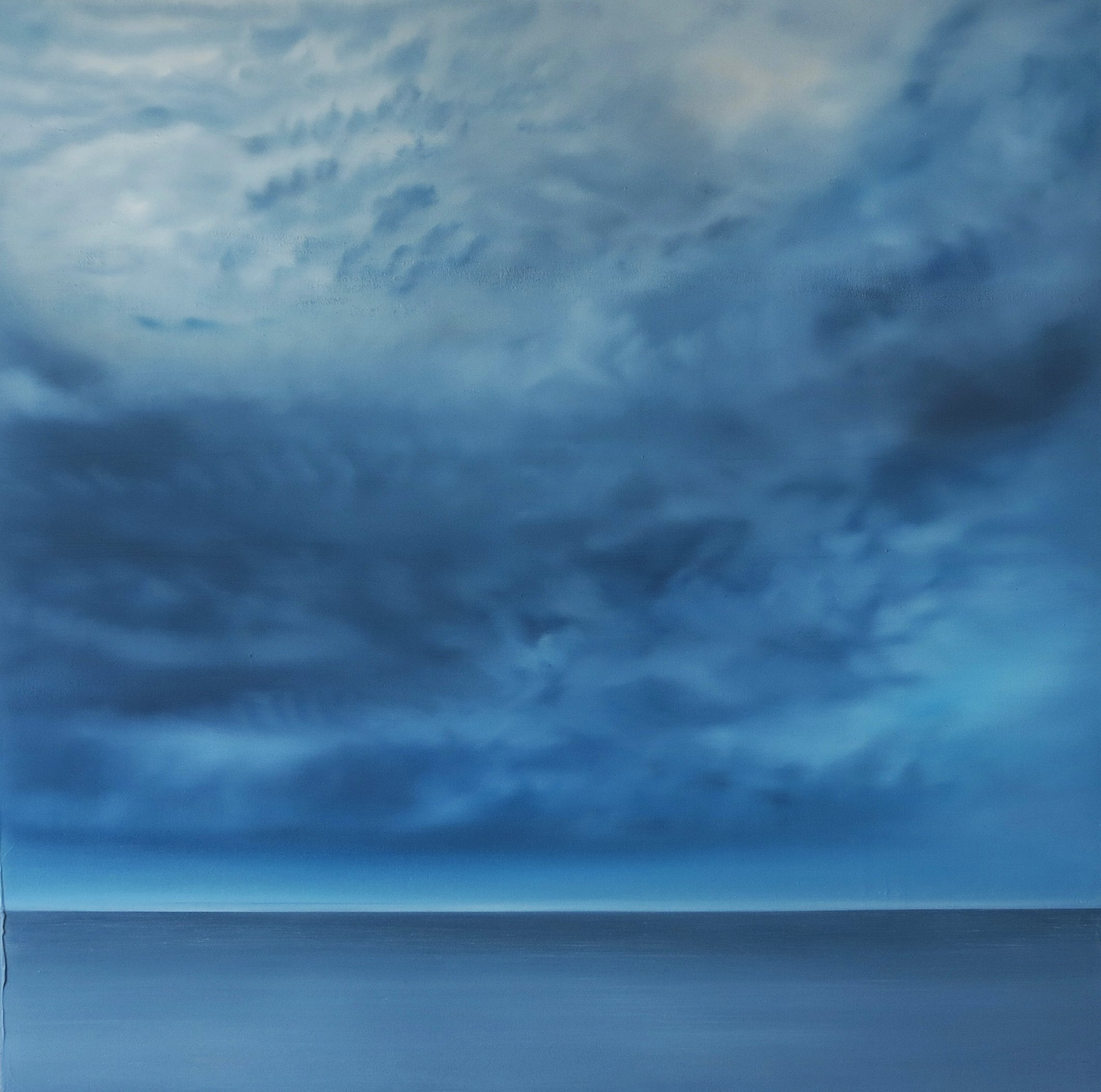 Cape One, Oil, Moulding Paste and Pumice on Linen, 2022, 61 x 61 cm
