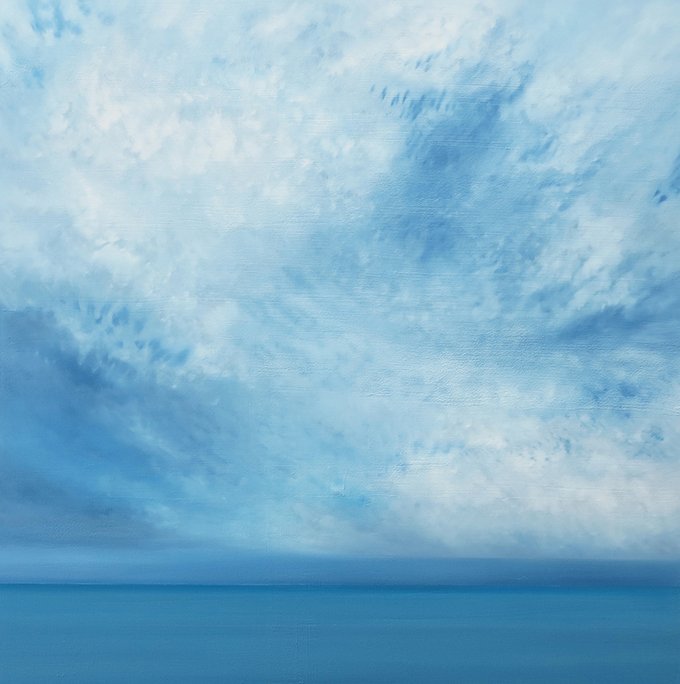East Eleven, Oil, Moulding Paste and Pumice on Linen, 2021, 100 x 100 cm
