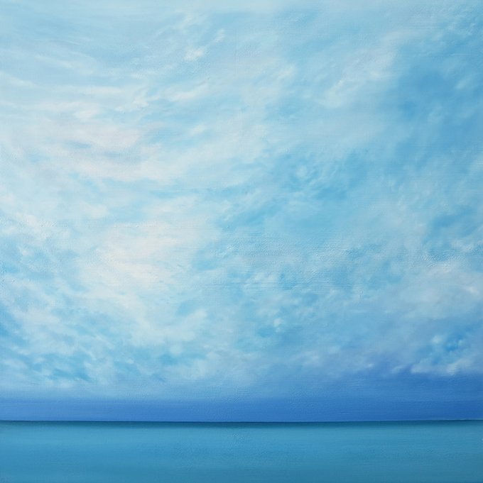 East Seventeen, Oil, Moulding Paste and Pumice on Linen, 2021, 128 x 128 cm