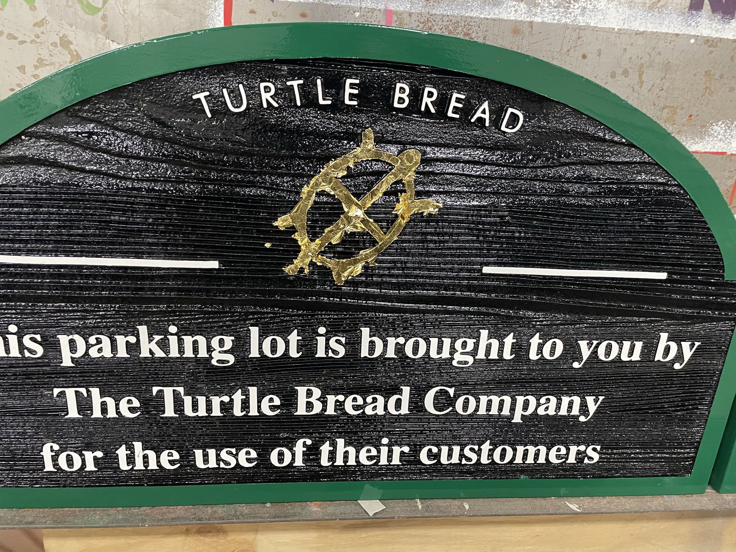 surface gold leaf turtle logo for Turtle Bread Company