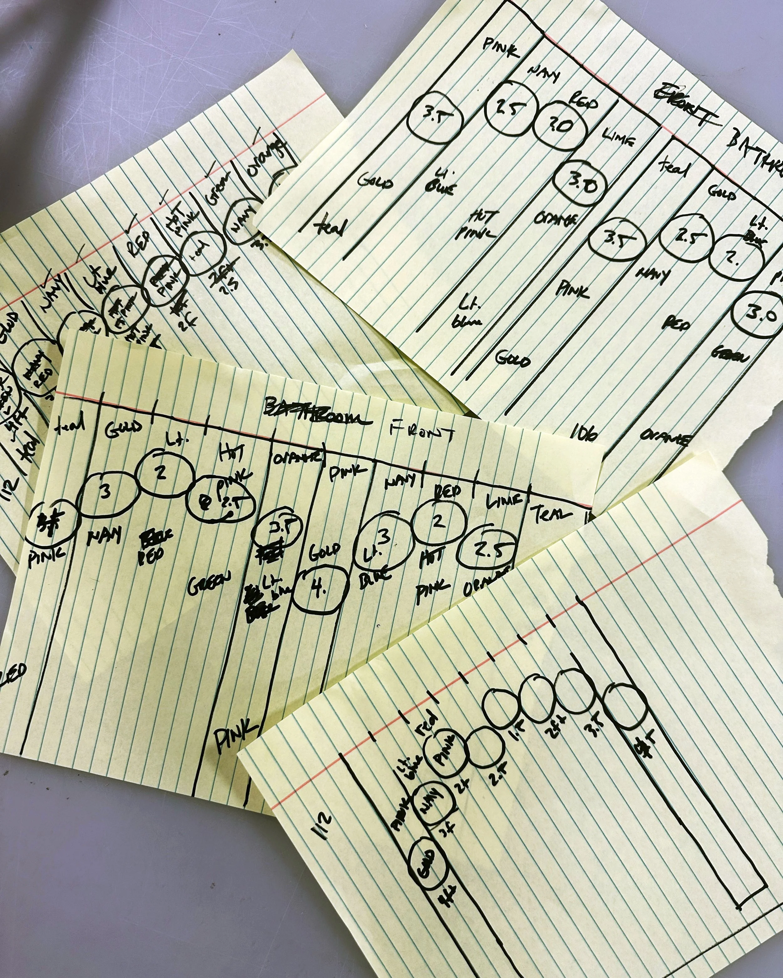 Sketches for garland display