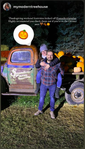 saunders farm fall activations vintage truck photo moment farm chic pumpkin stacks farm event decor Nick sizemore color studios instagram shot of truck at night