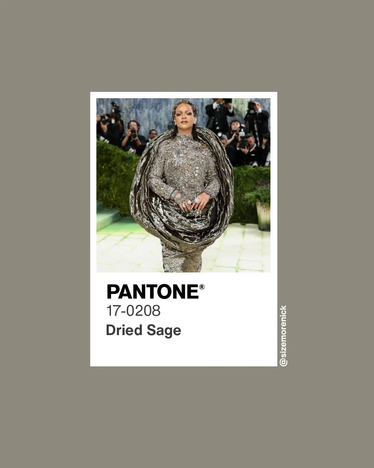 3 of 3 -- Red carpet color recap from the 2026 Met Gala.  Images from Getty Images.  Color matching by #sizemorecolorstudios.  #FirstMondayinMay #MetGala #metgalaredcarpet