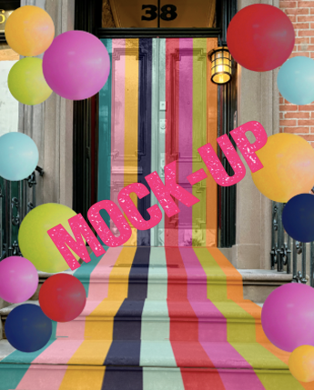 Mock up of front doors