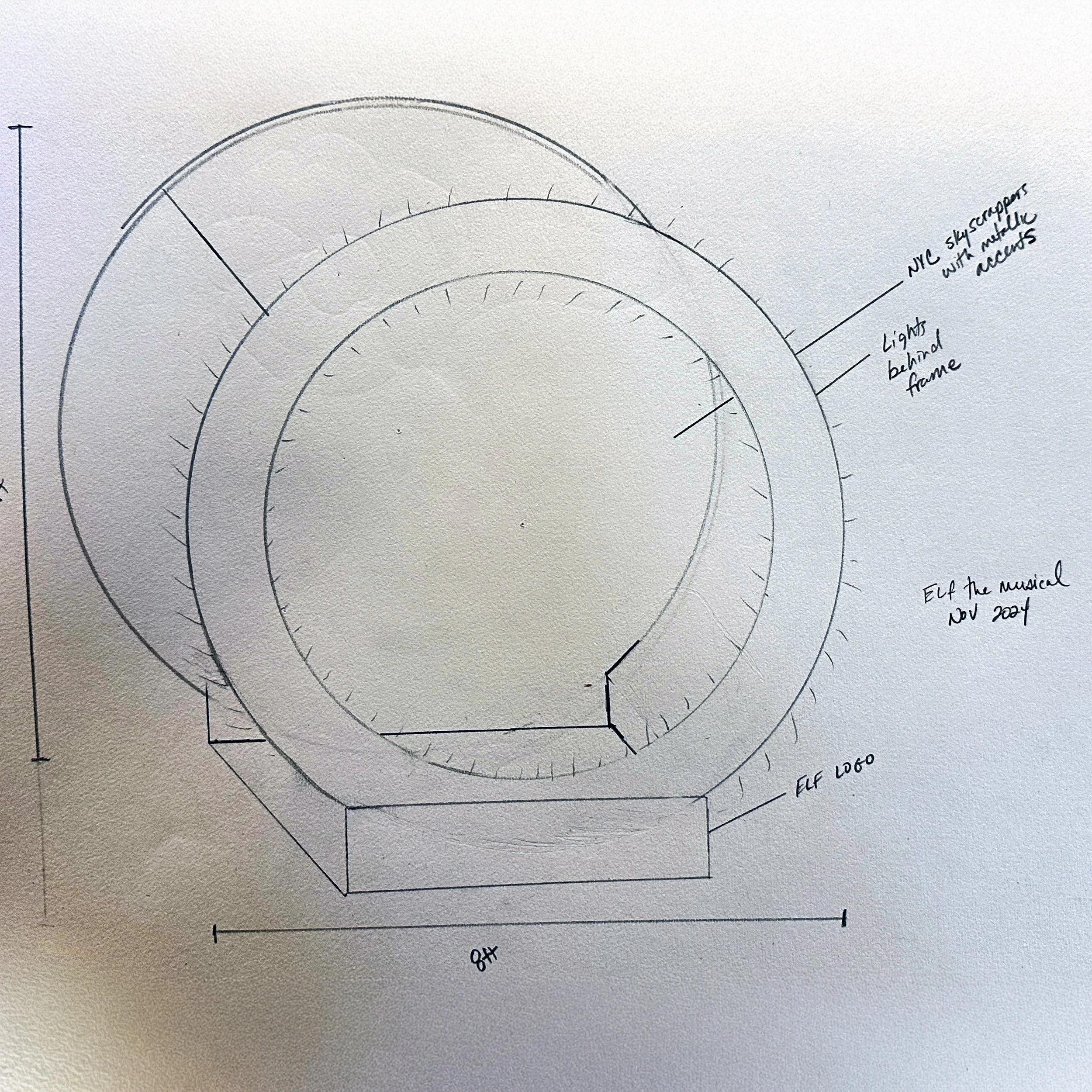 Snow globe booth Design for Elf the Musical 