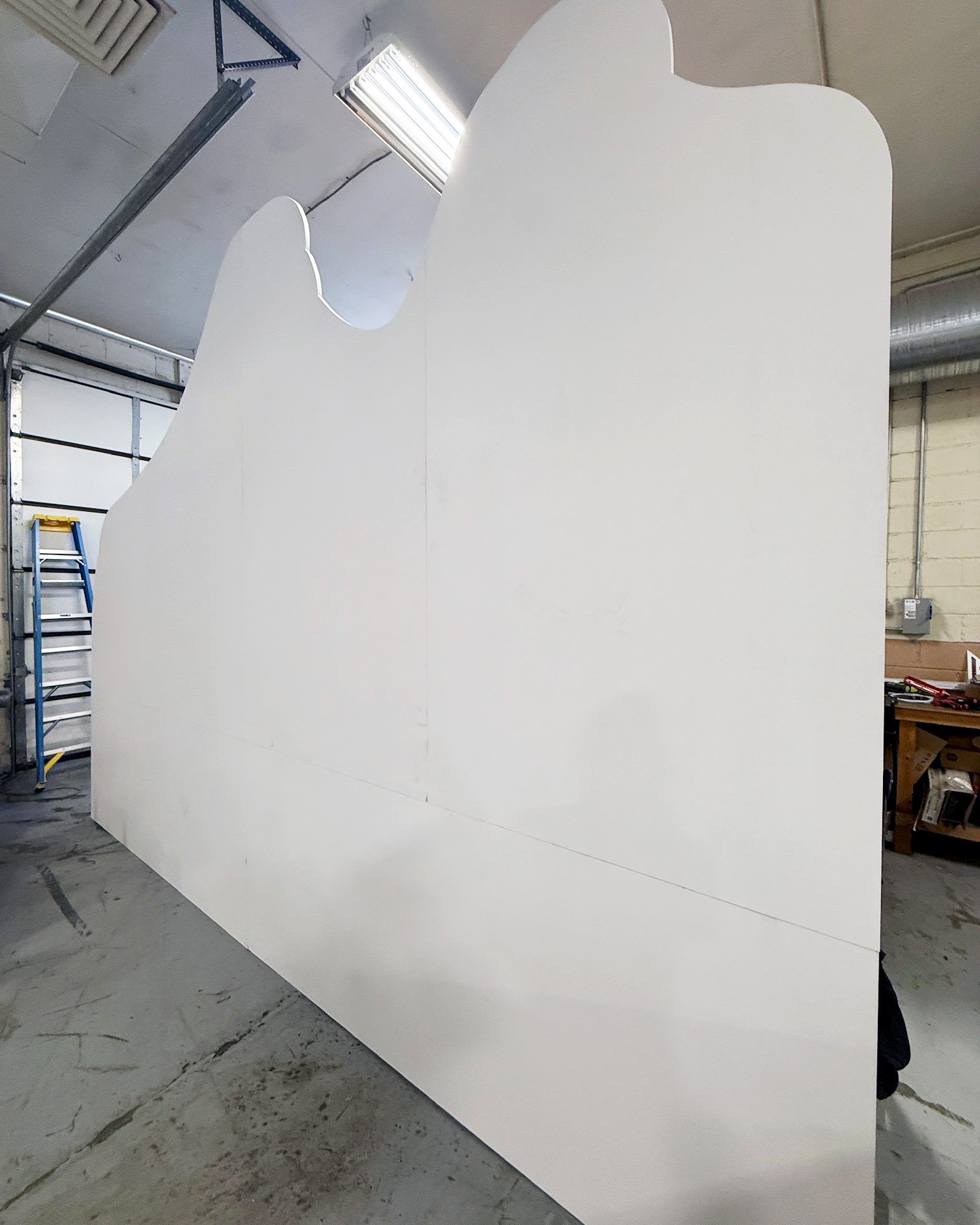 Our first time putting the entire wall together. 