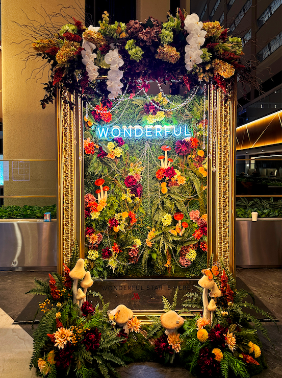 Marriott Marquis Times Square Wild Mushroom Photobooth in Times Square