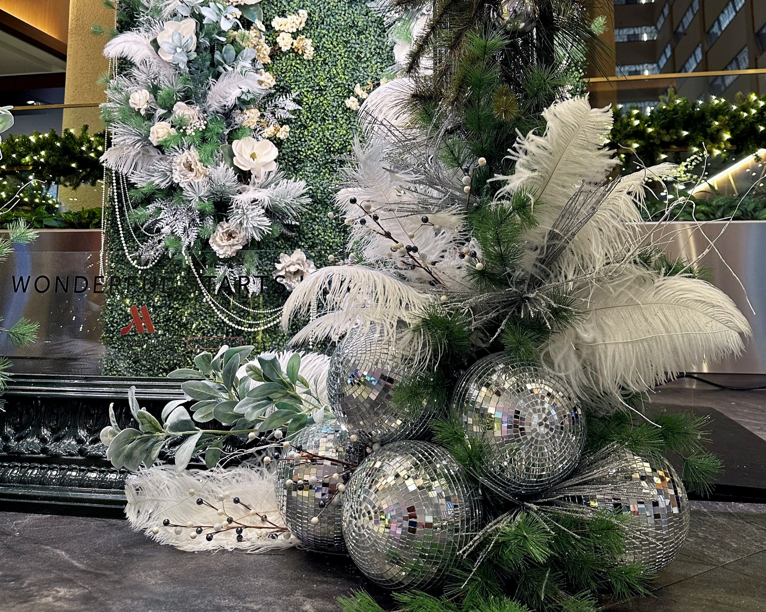 Details of the Marriott Hotel in NYC fall photo booth created by Sizemore color studios