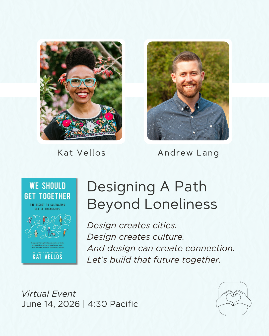 Kat Vellos and Andrew Lang discuss design and connection