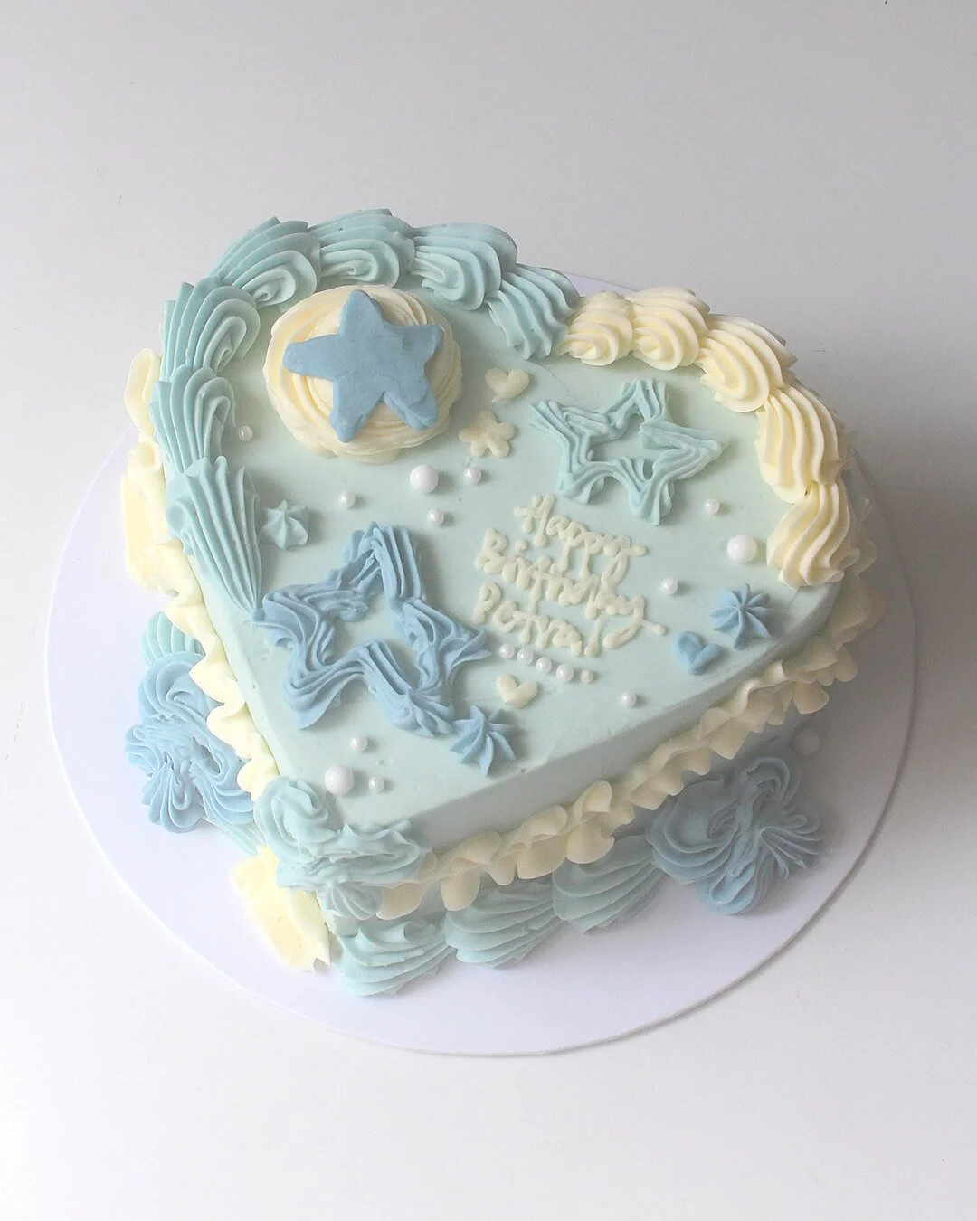 Cute 13 Heart Blue