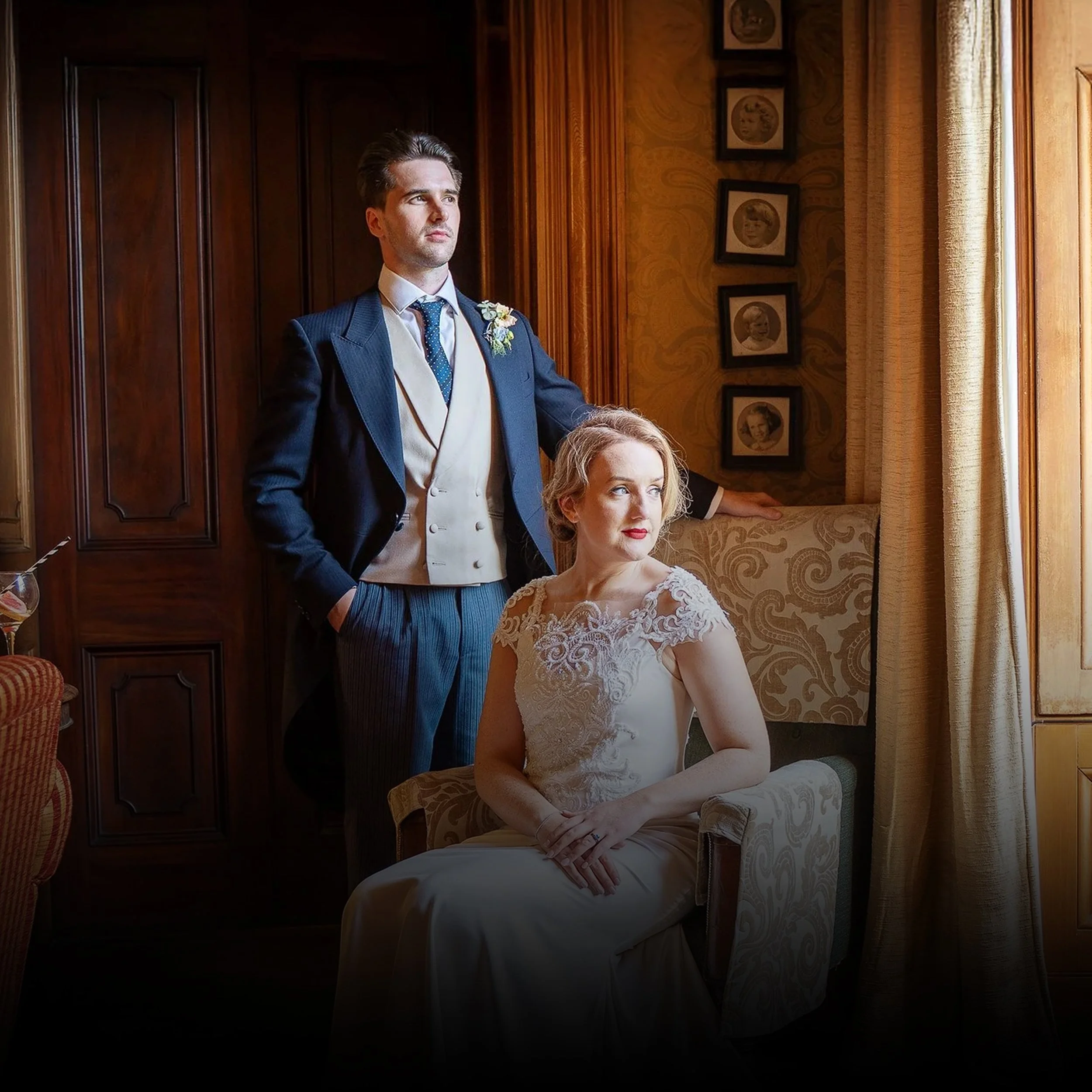 Downton Abbey style wedding film in drenagh estate