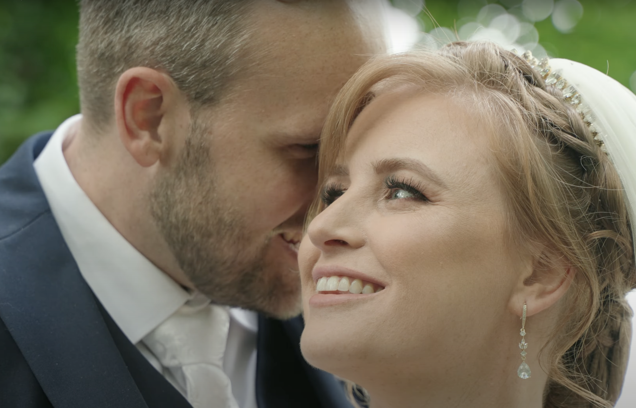 Bride and Groom captured on Film by Story Through Wedding Films at Ballyscullion Park