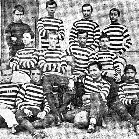 Rugby was introduced to Singapore by the British. While there no formal team that represented Singapore as an entity, members of the Singapore Cricket Club and employees of the British East India Company here played other Malayan states and visiting 