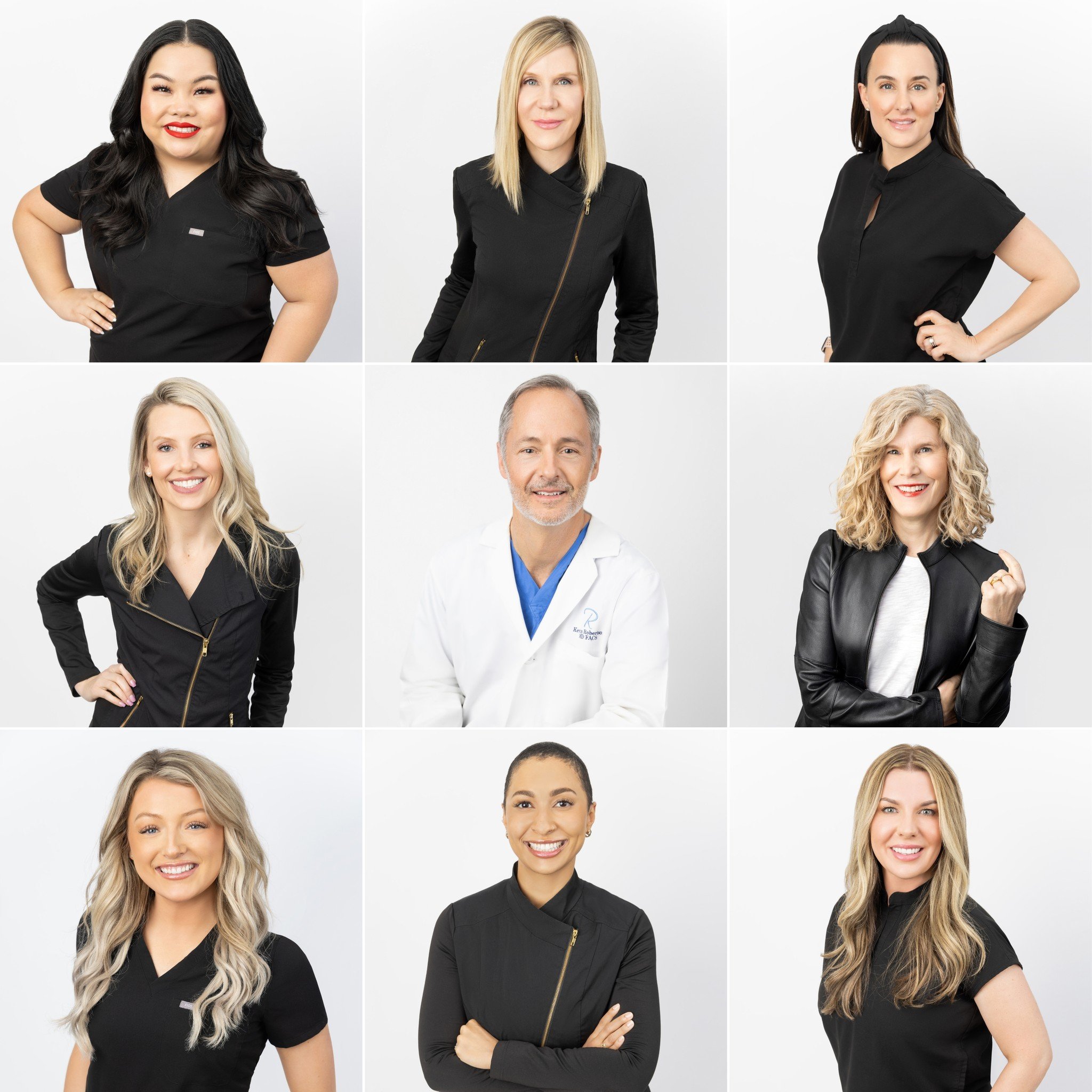 Team headshots with personality? Yes, please!

I loved working with @robertsoncosmeticcenter  to capture modern headshots of their entire team! We did a combination of individual portraits, plus a 3/4-body image of each person.

With two locations (M