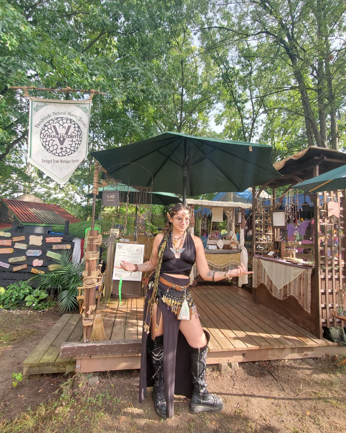 I had so so much fun this opening weekend of @michrenfest 🥰🦜 

I'm so happy I get to share my art in such a beautiful magical place 🥺 I got to see so many friends and see so many of my creations being worn. I enjoyed talking to every single person