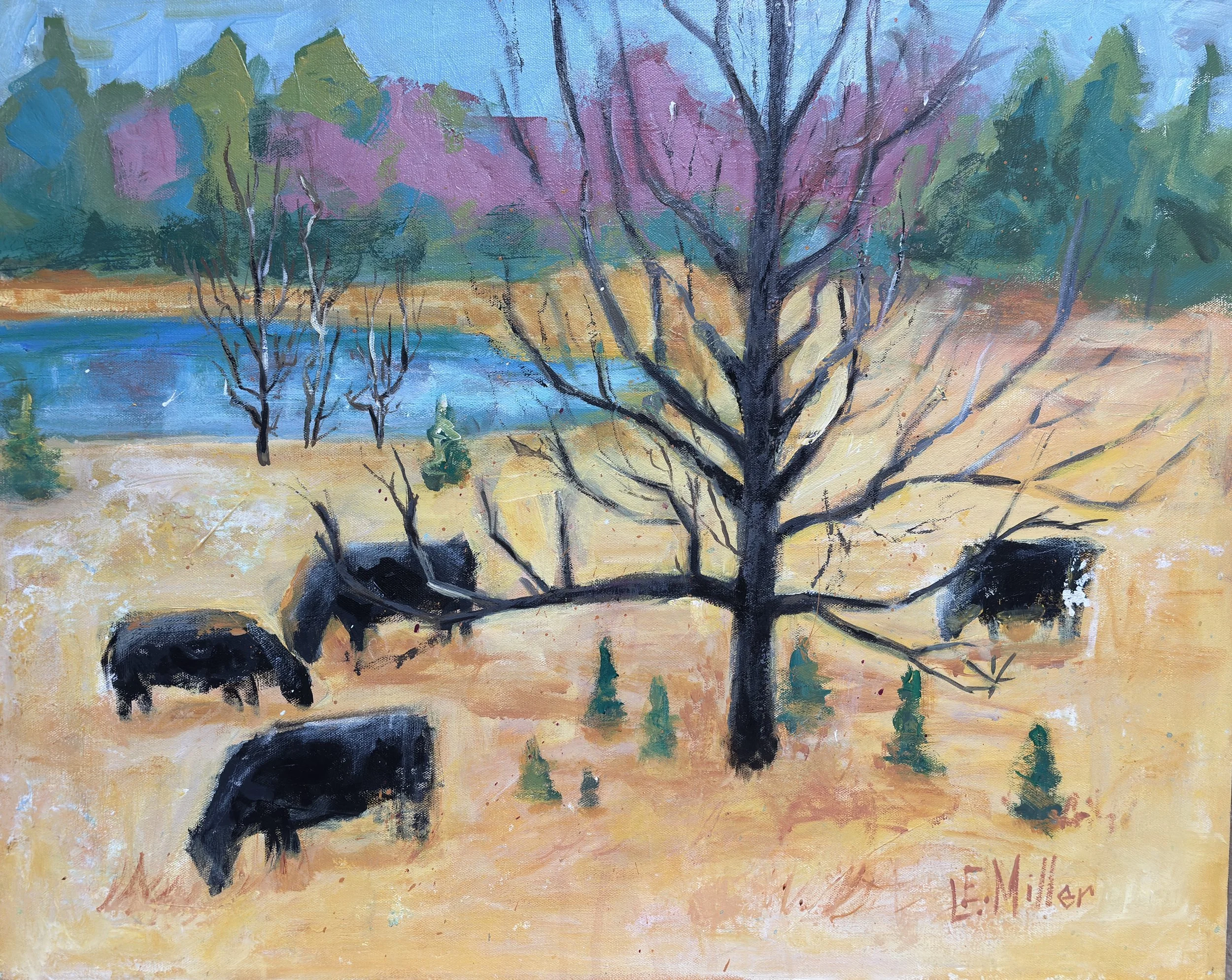 Cows and the Yellow Field