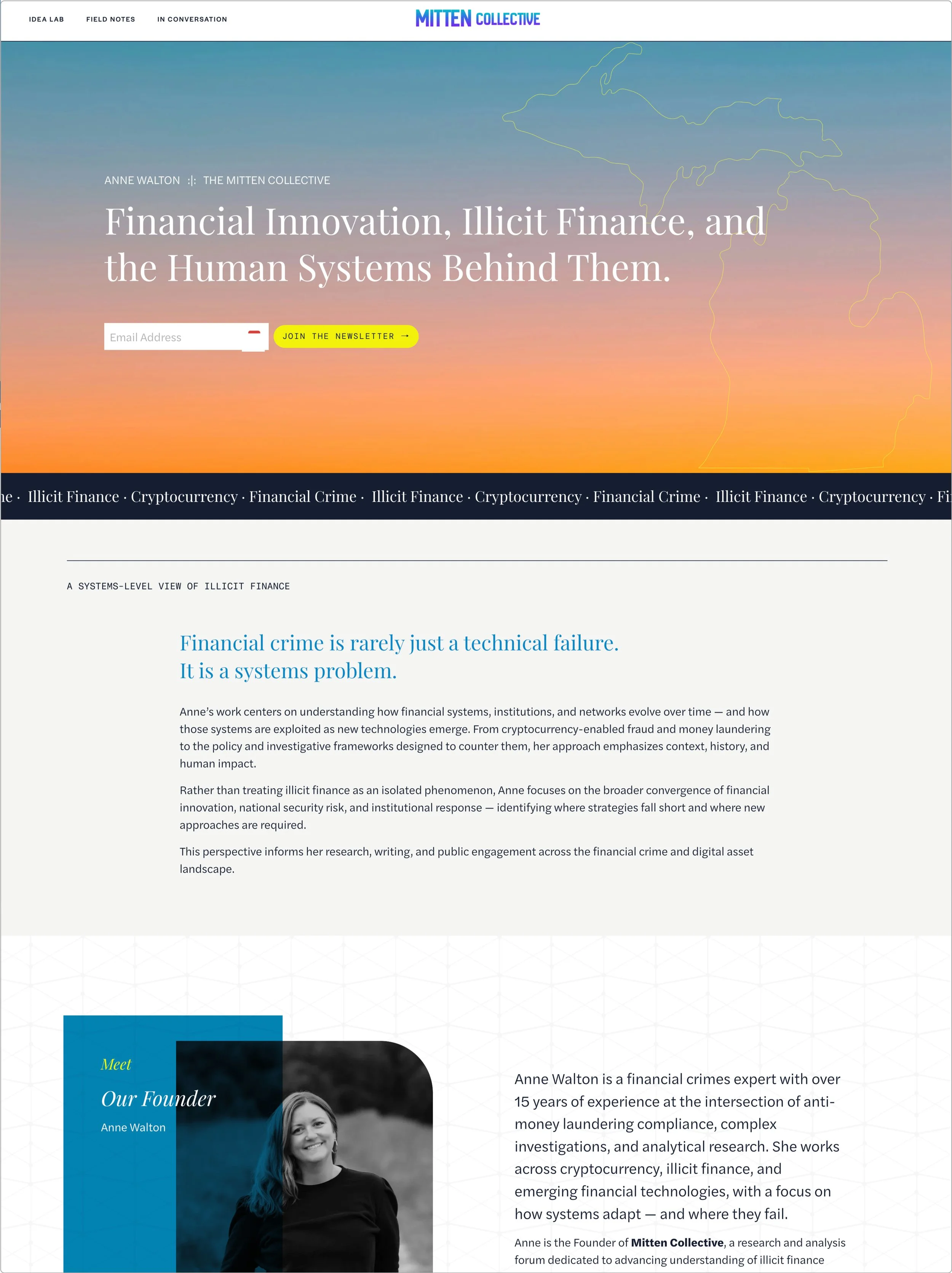Website design for Finance Research Forum. Website design made by Up in a Day.