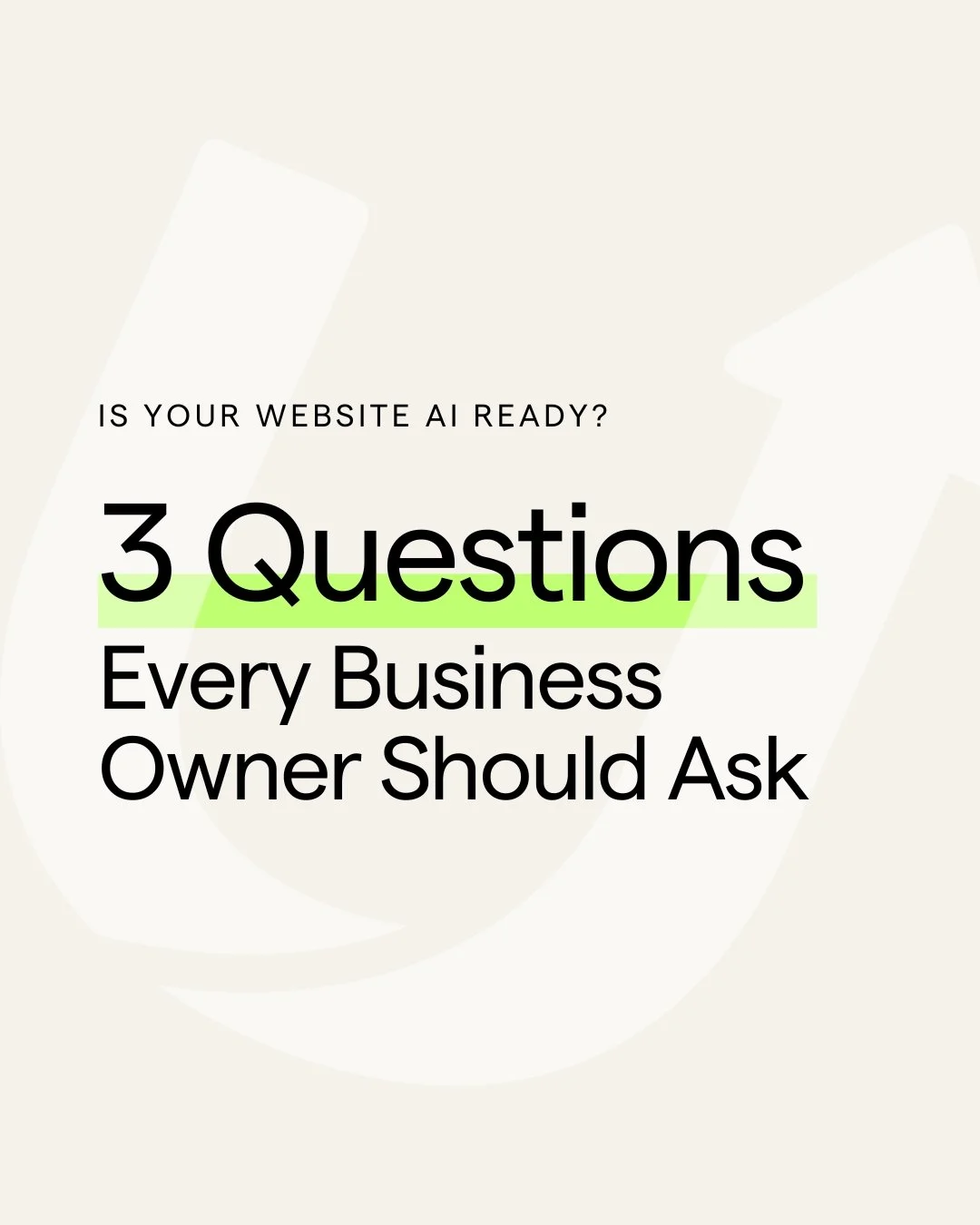 If you&rsquo;re a busy business owner trying to keep up with AI and SEO, this one&rsquo;s for you. Here are 3 questions to help you make sure your website is AI-ready.

Get the full ebook at: upinaday.co/ebooks or find the link in our bio.

#AIforBus
