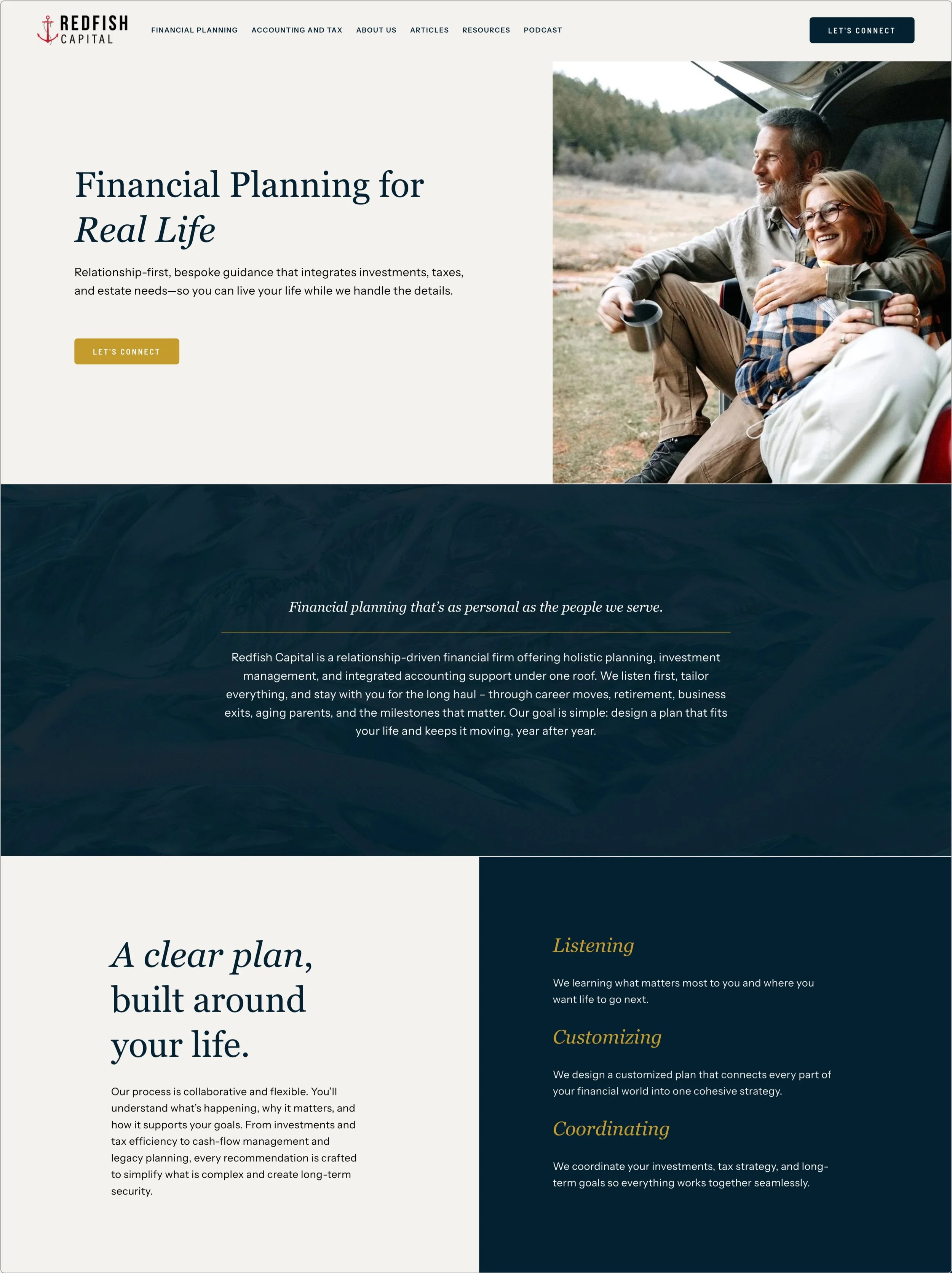 Website design for Financial Planning, Tax, and Accounting Services by Up in a Day