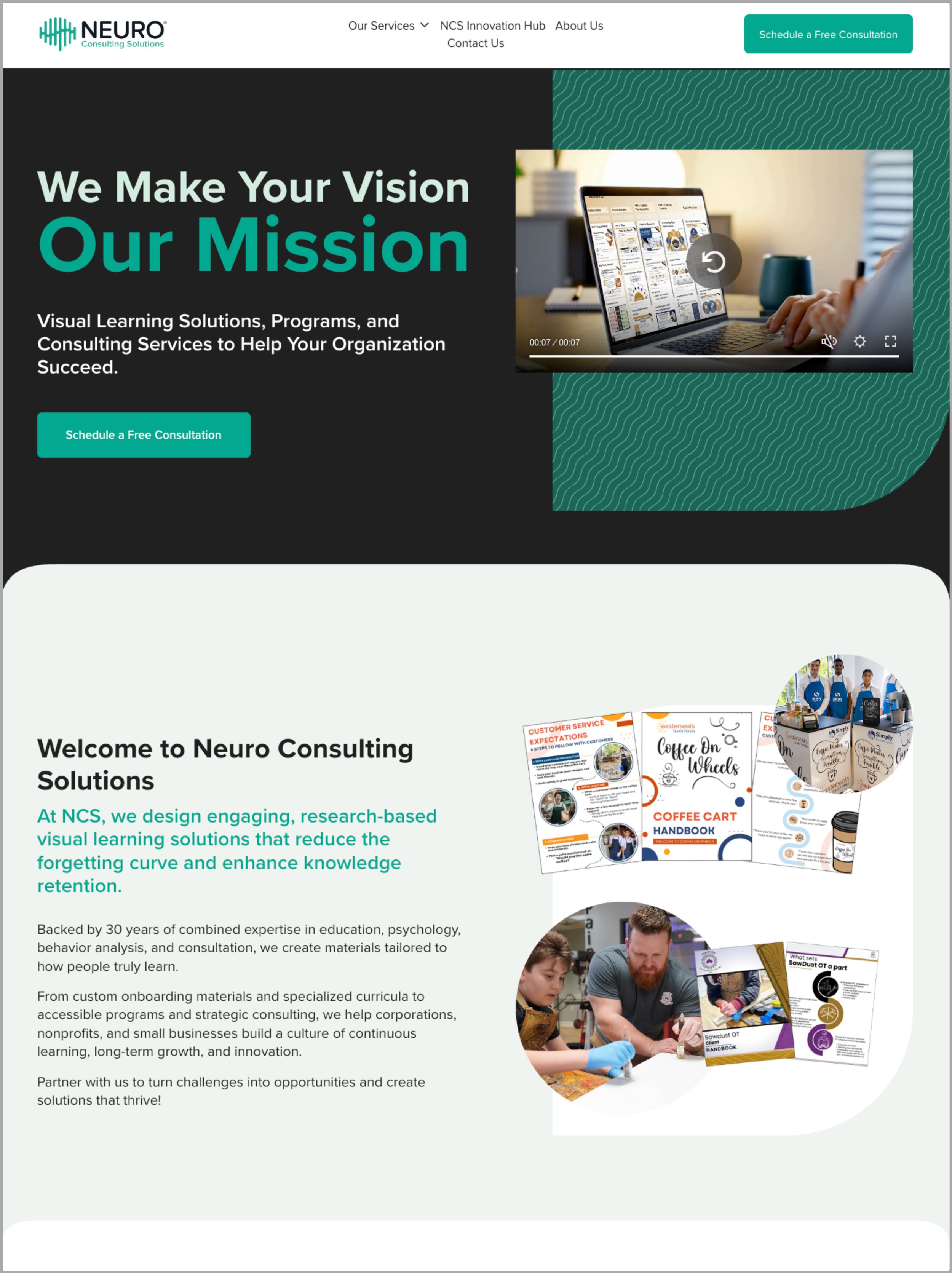 Website Design for Consultant Services for the Neuro Diverse Community by Up in a Day 