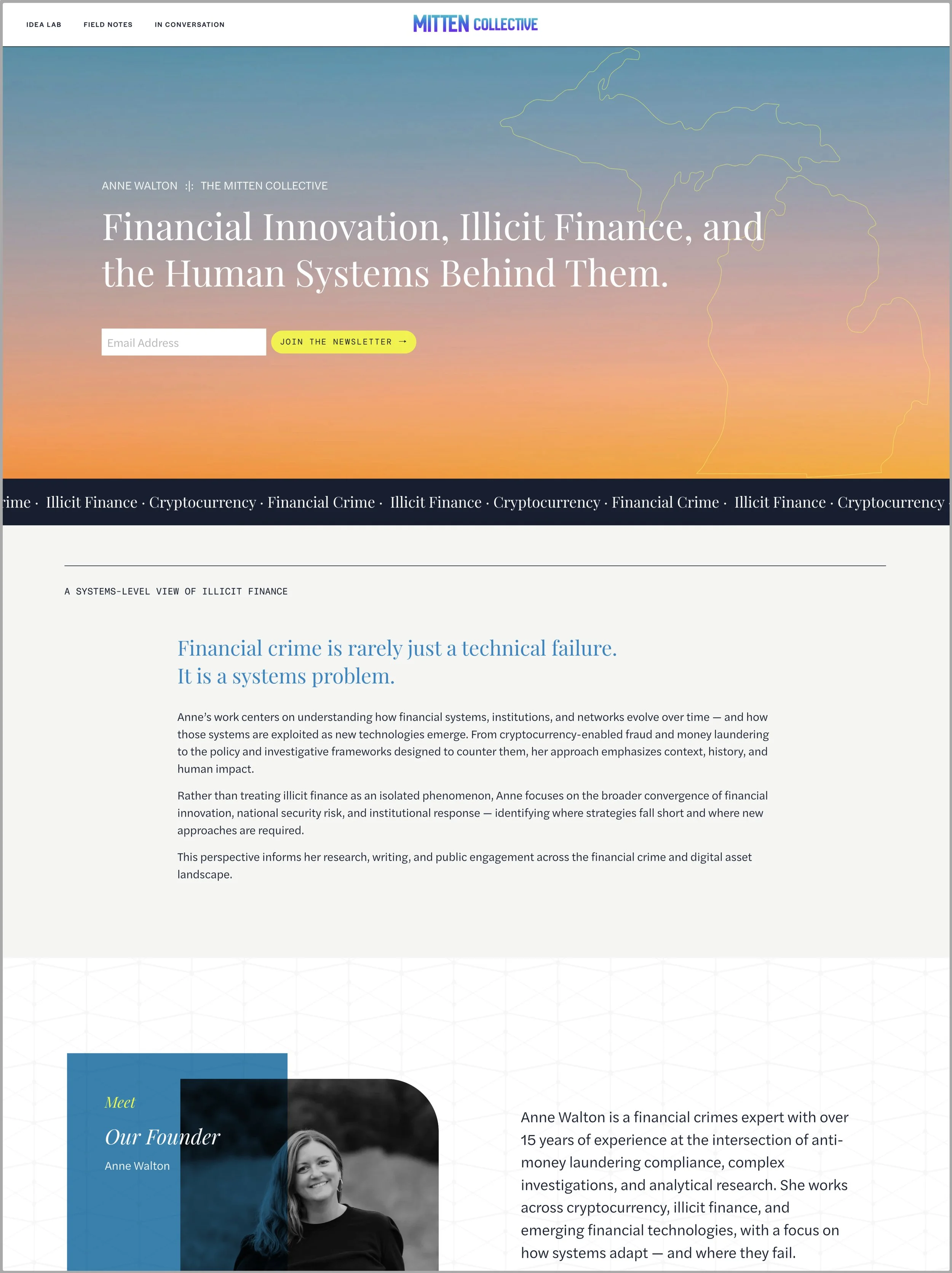 Website design for Finance Research Forum. Website design made by Up in a Day.