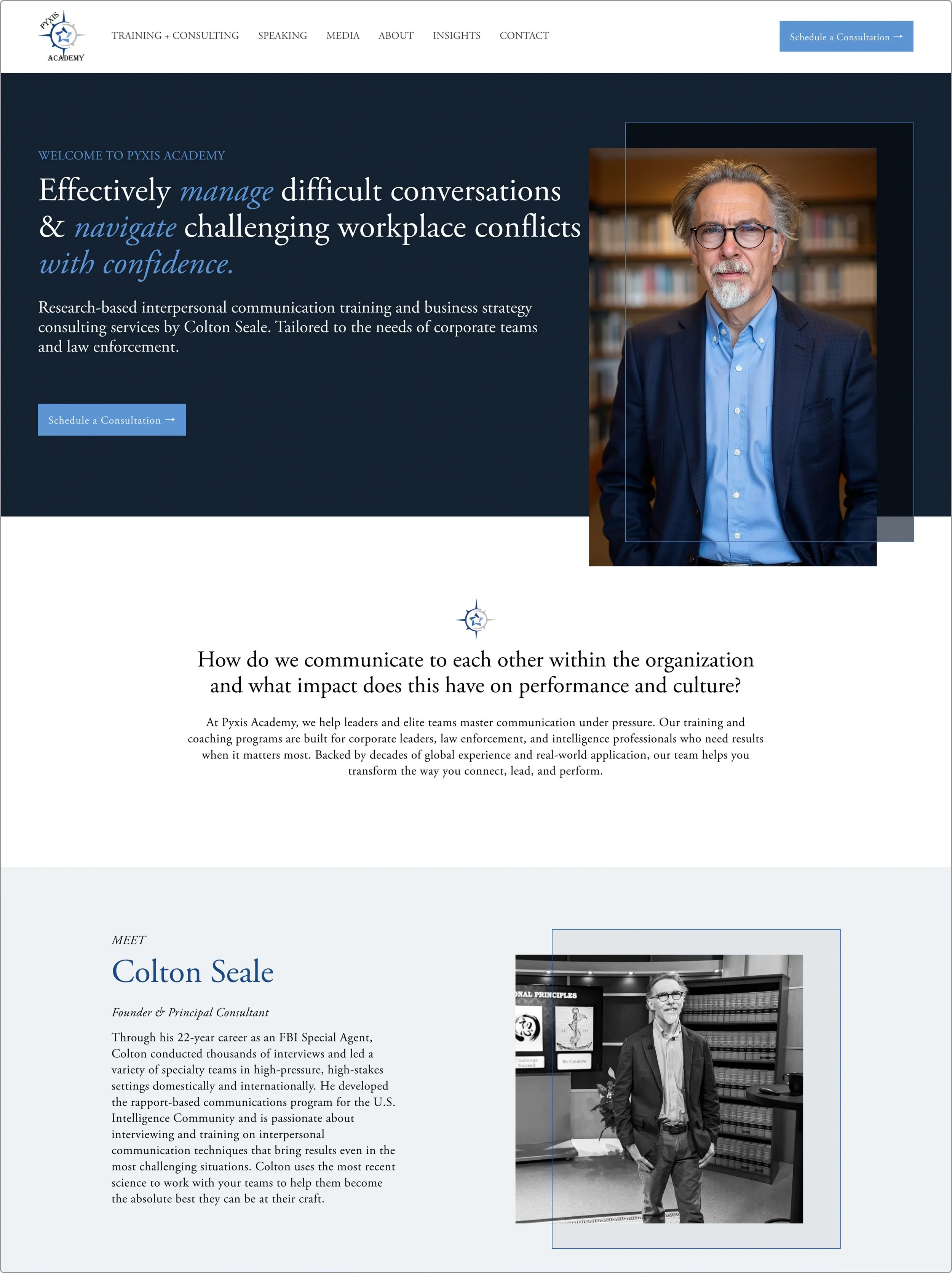 Pyxis Academy Website Design by Up in a Day