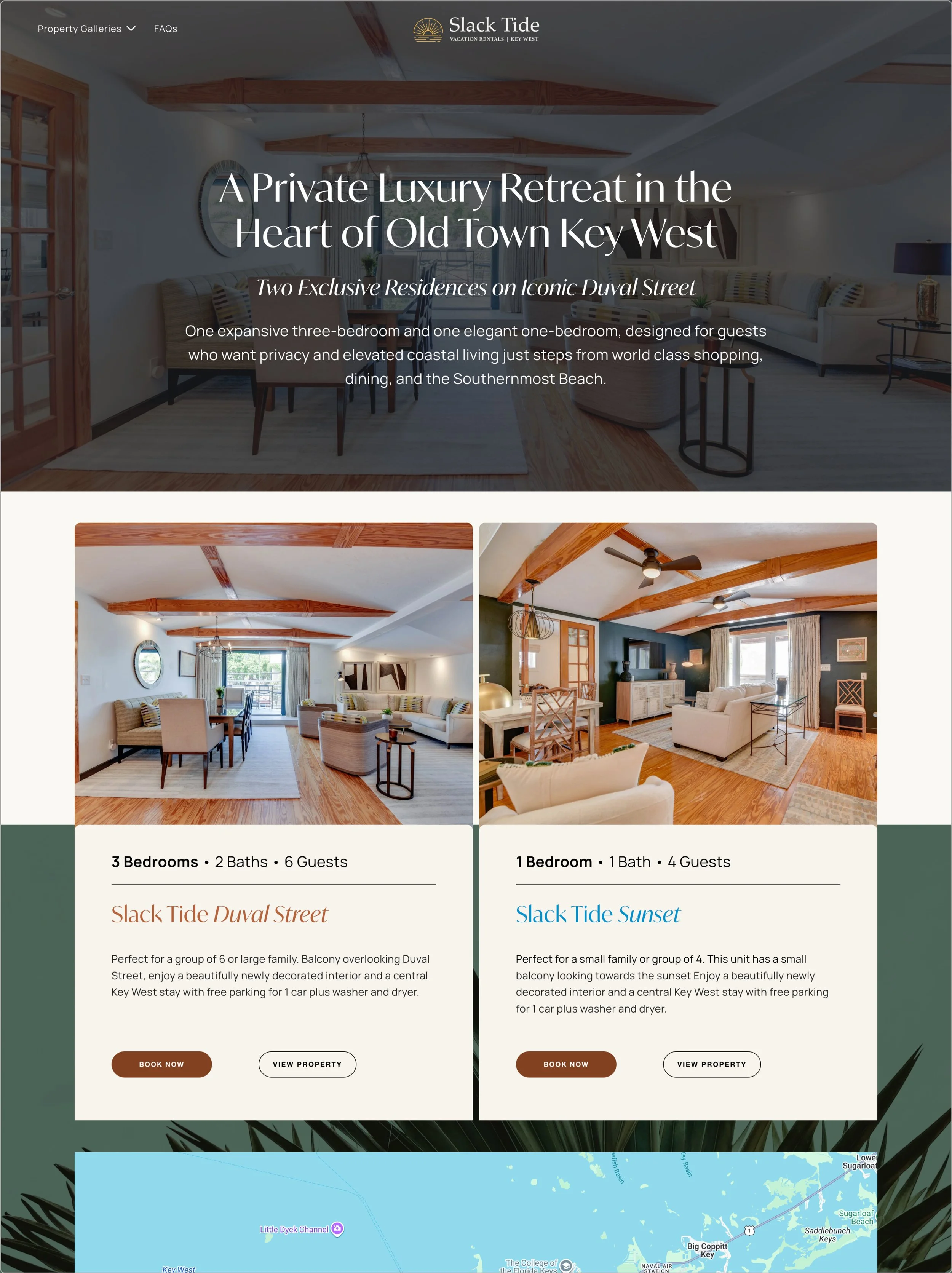 Website design for Private Luxury Retreat by Up in a Day