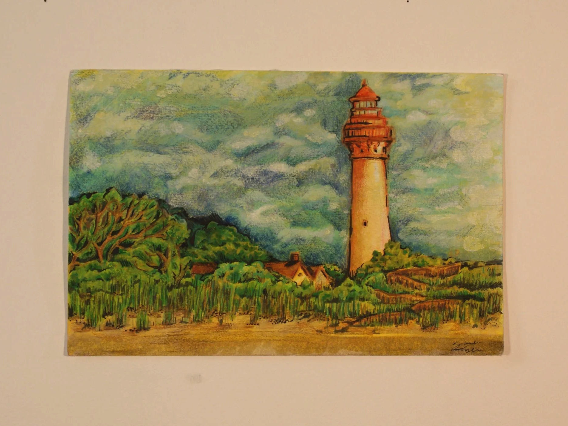Cape May,
2024,
Mixed media on paper