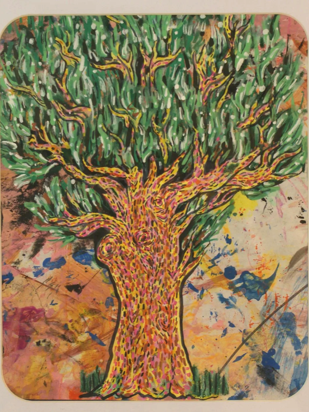 Ulmus Campestris,
2024,
Mixed media on panel