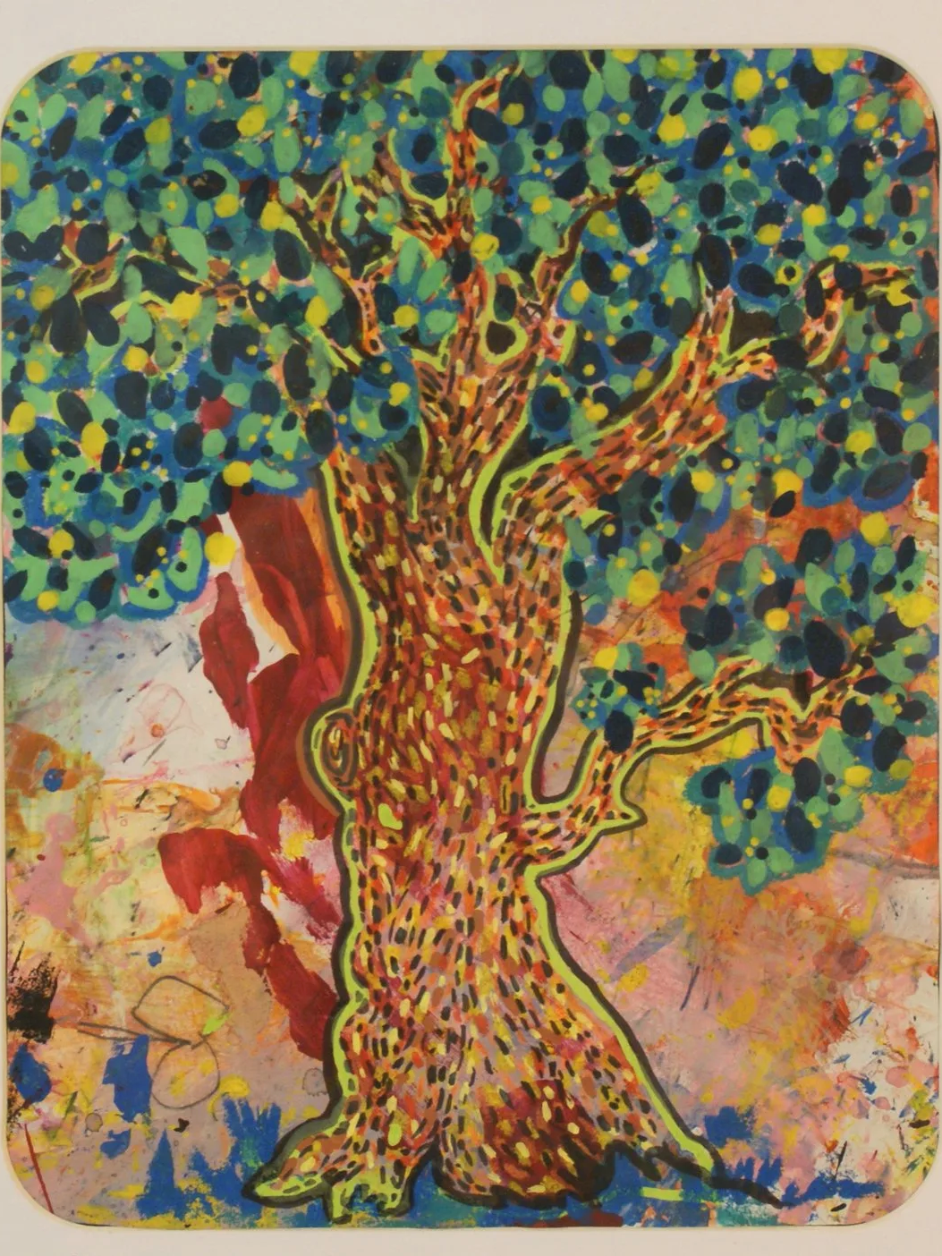 Quercus Pedunculata,
2024,
Mixed media on panel
