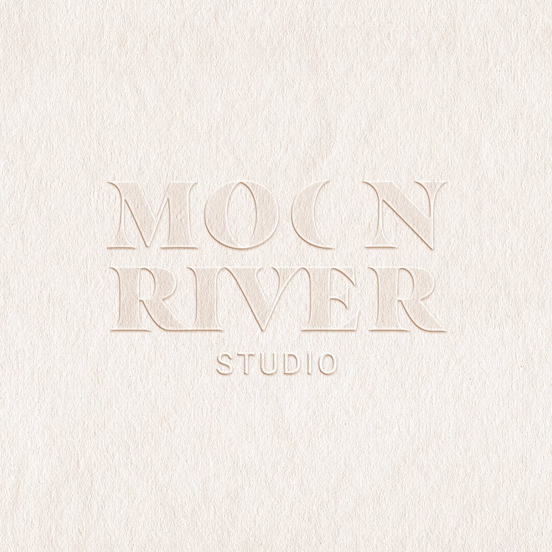 Throwback to this timeless brand identity for Moon River Studio 🌙 

Are you starting a new business this year? 

From thinking of a clever brand name, getting the perfect logo, deciding brand colours, securing your website domain and social media us