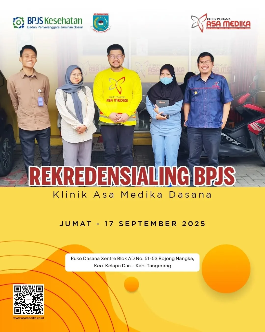 [Klinik Asa Medika | Rekredensialing BPJS Klinik Asa Medika Dasana 2025] 

Harus Sehat dan Bahagia

Klinik Asa Medika Kademangan telah menjalani proses Rekredensialing BPJS Kesehatan secara piring pada hari Kamis, 17 September 2025. 

Rekredensial me