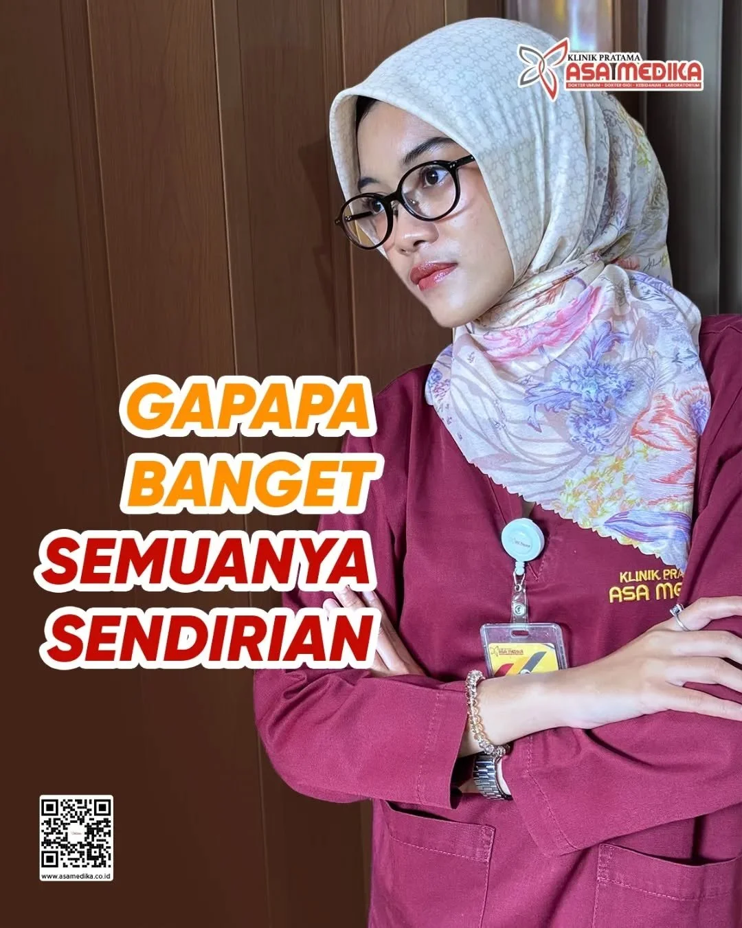 [Gapapa Banget Semuanya Sendirian, But Talk to Who?] 

Salam Sehat dan Bahagia

Gapapa banget semuanya sendirian, but talk to who kalau sudah banyak Sobat Asa yang berhasil menuju 'Pola Hidup Sehat'? Yuk Sobat Asa yang mau konsultasi gizi di Asa Medi