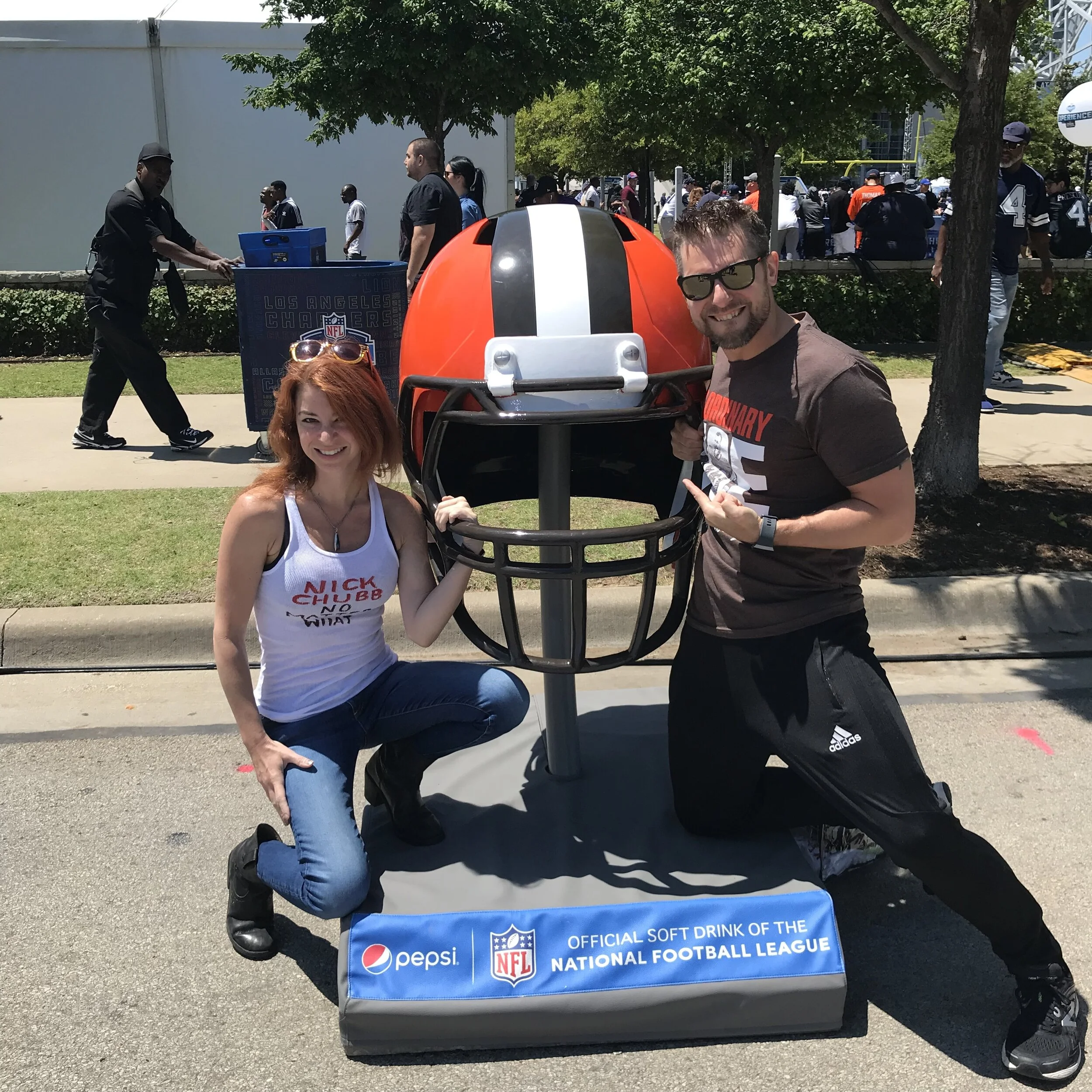NFL draft in Dallas (the year Baker and Chubb were drafted!)