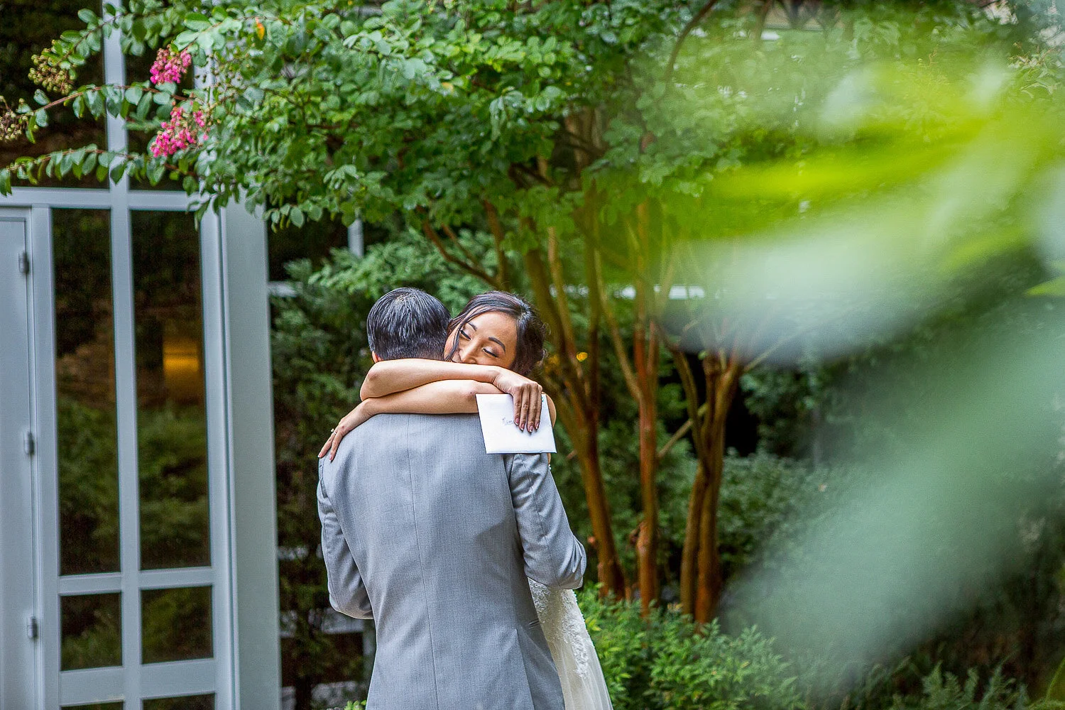 First look at wedding