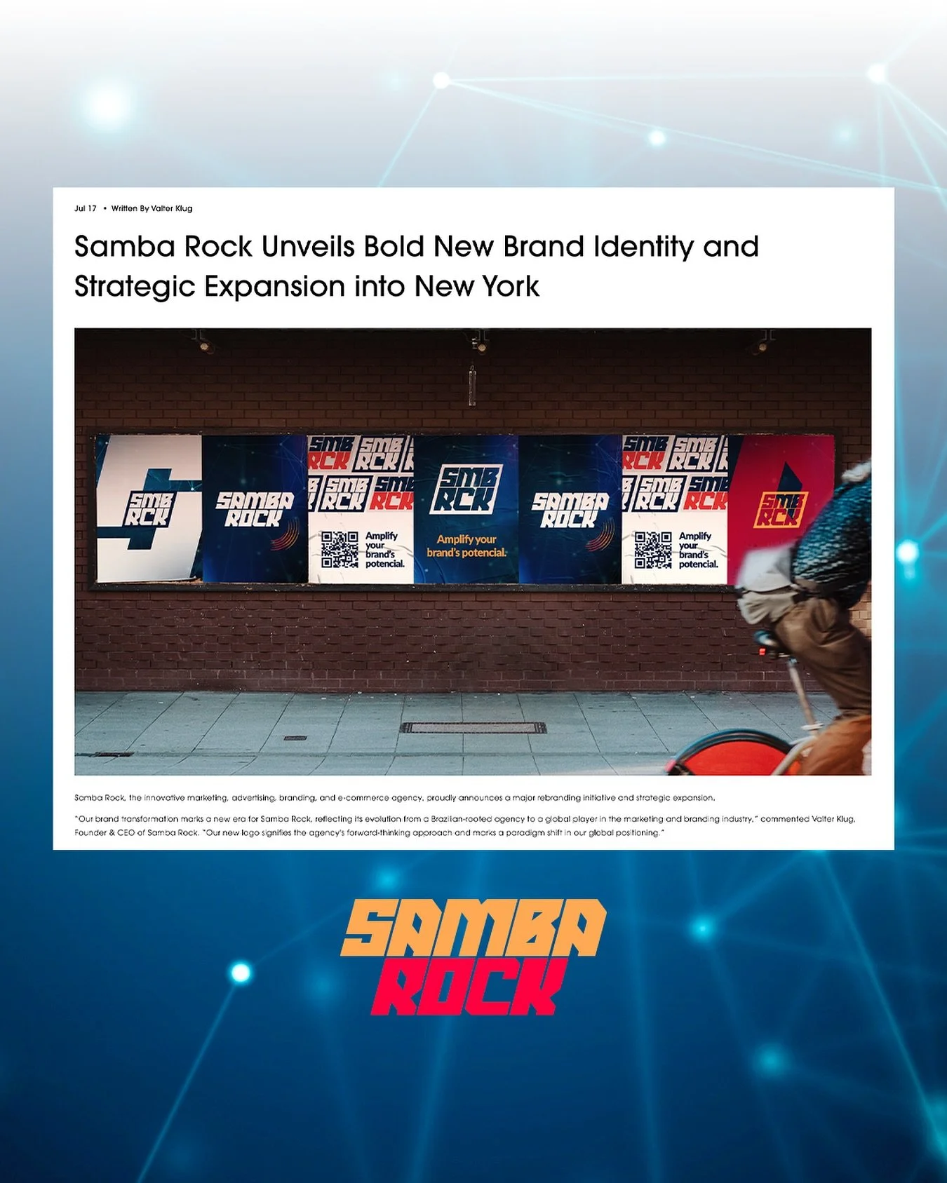On Rock Day, July 13th, we introduced our new visual identity and now proudly announce our expansion into New York.
As we evolve into a global leader in growth marketing and North American CPG business solutions, our revitalized brand reflects our f