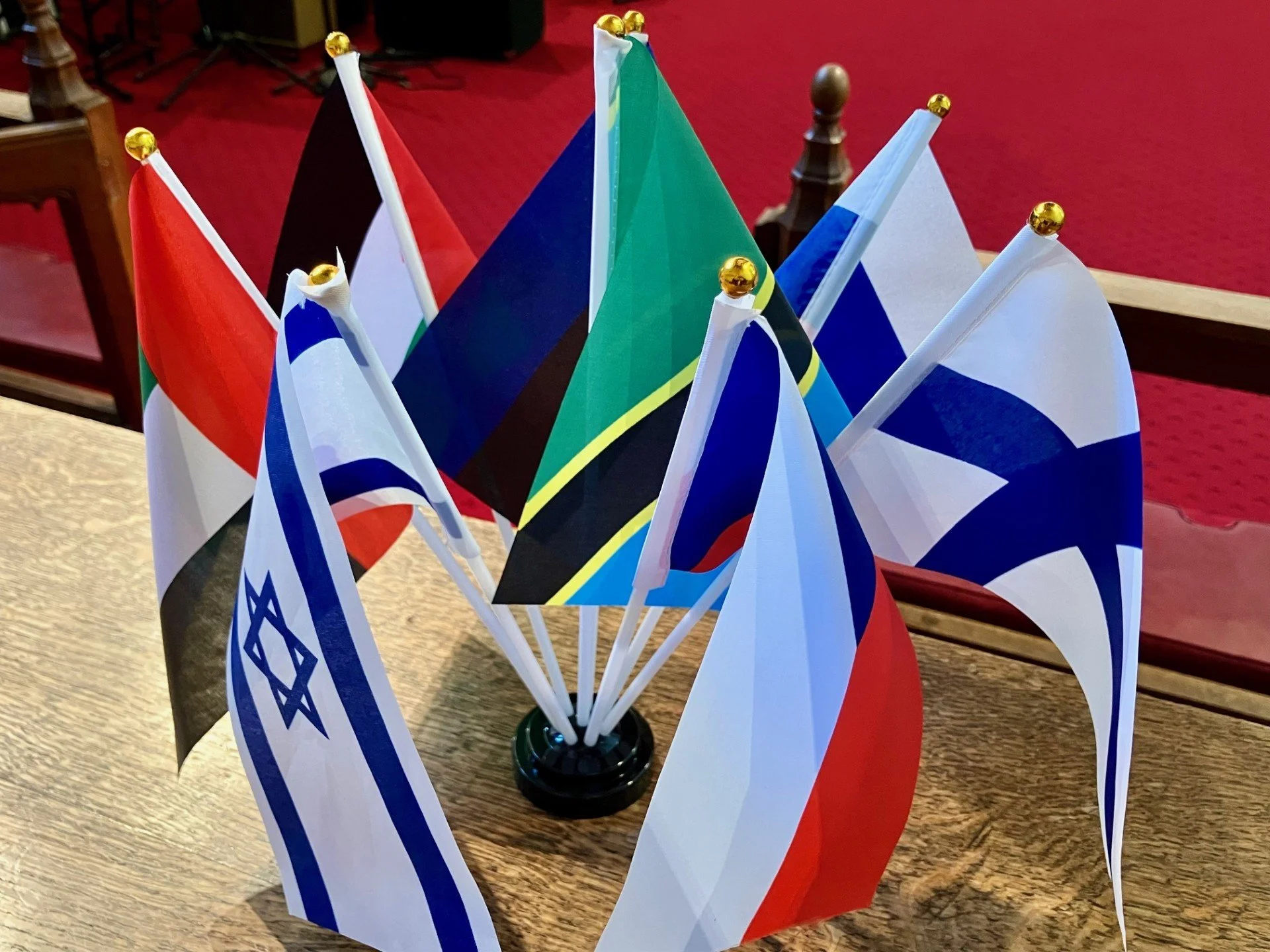 Prayer Flag Project, international flags