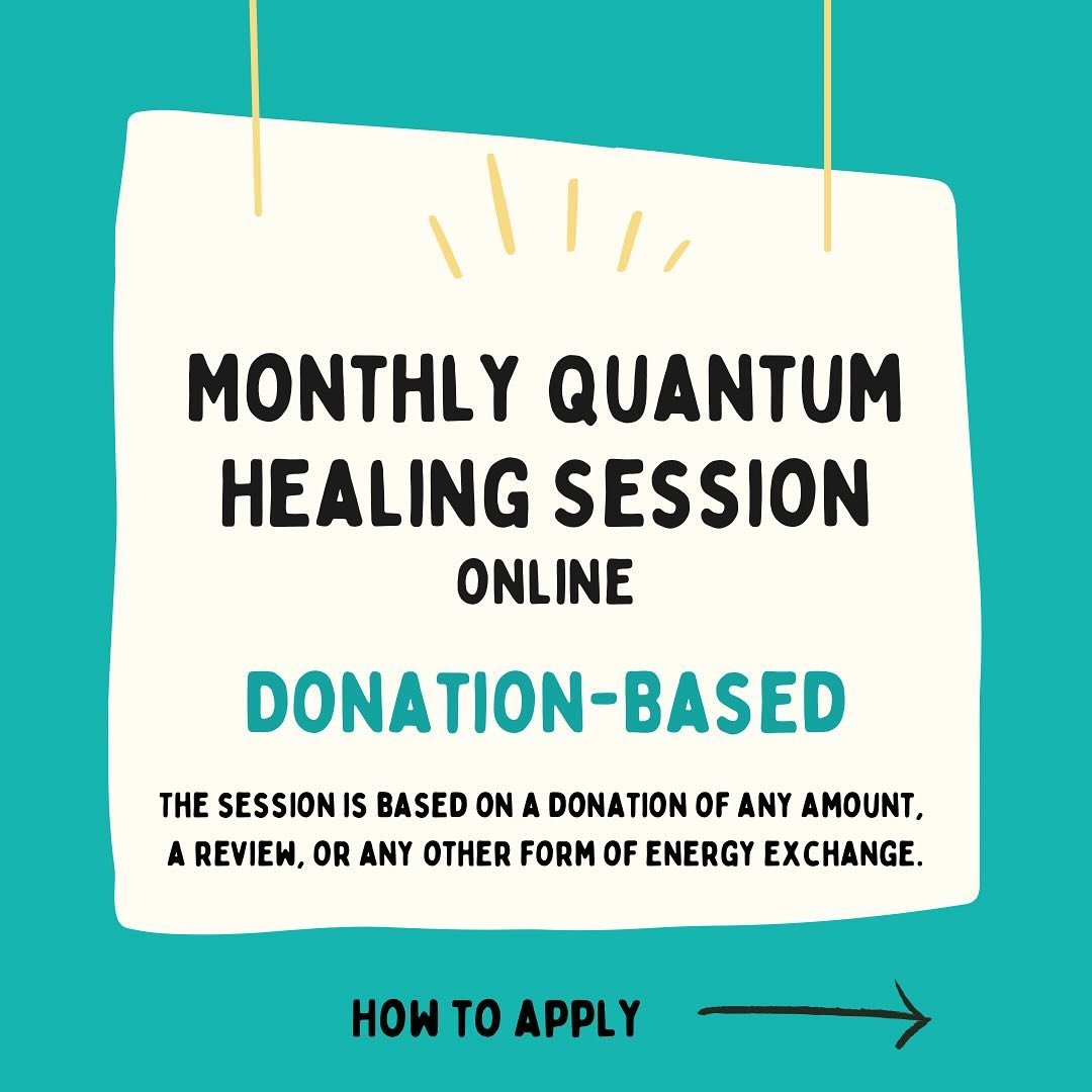 We all need healing! I believe that we heal when we help others heal. This opportunity is for those seeking healing but facing financial challenges. Please share with anyone who may benefit from this offer. ✨💛 #healingforward #quantumhealing #selfhe