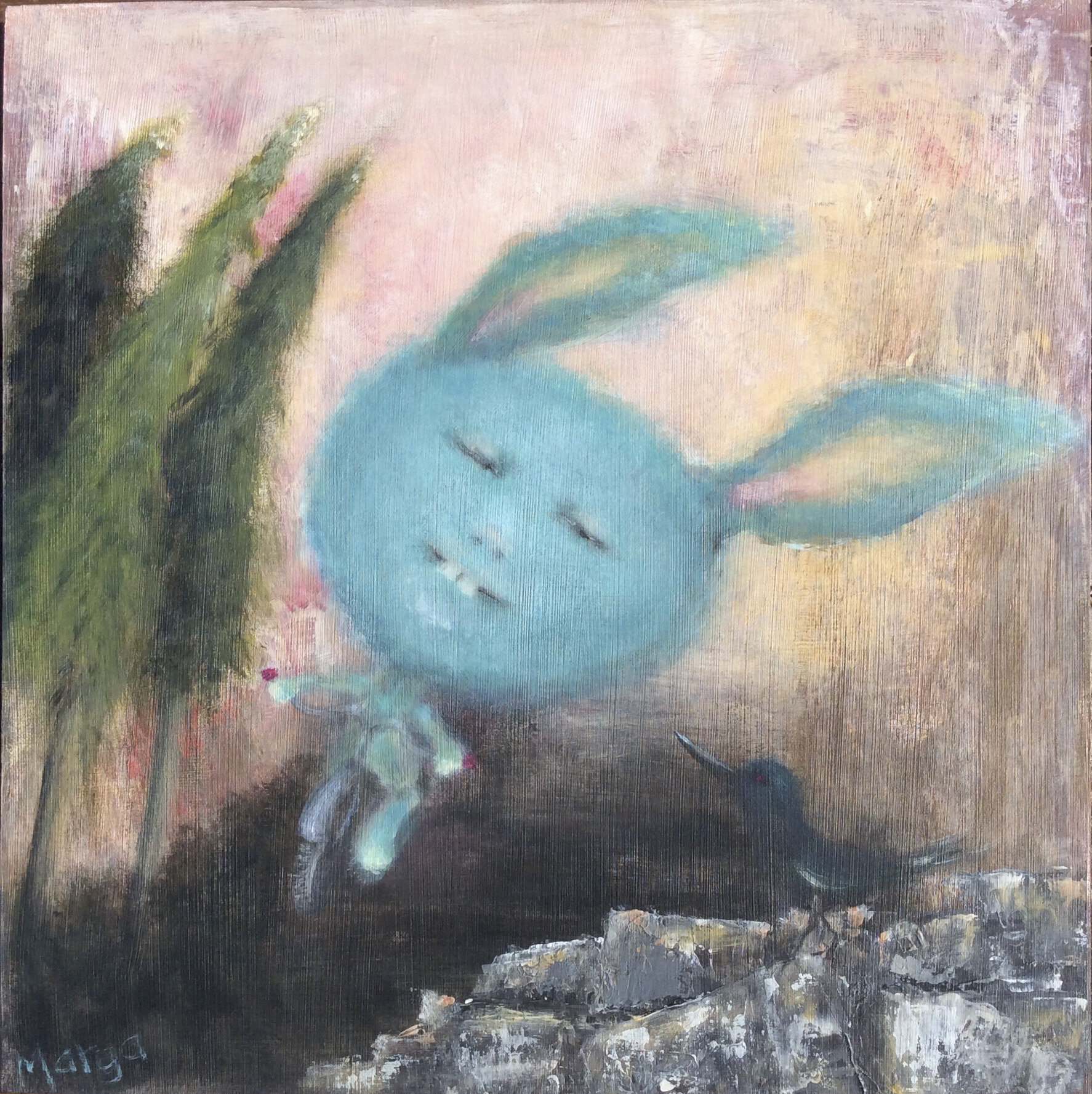 “Blue Bunny Rides Again” (SOLD)