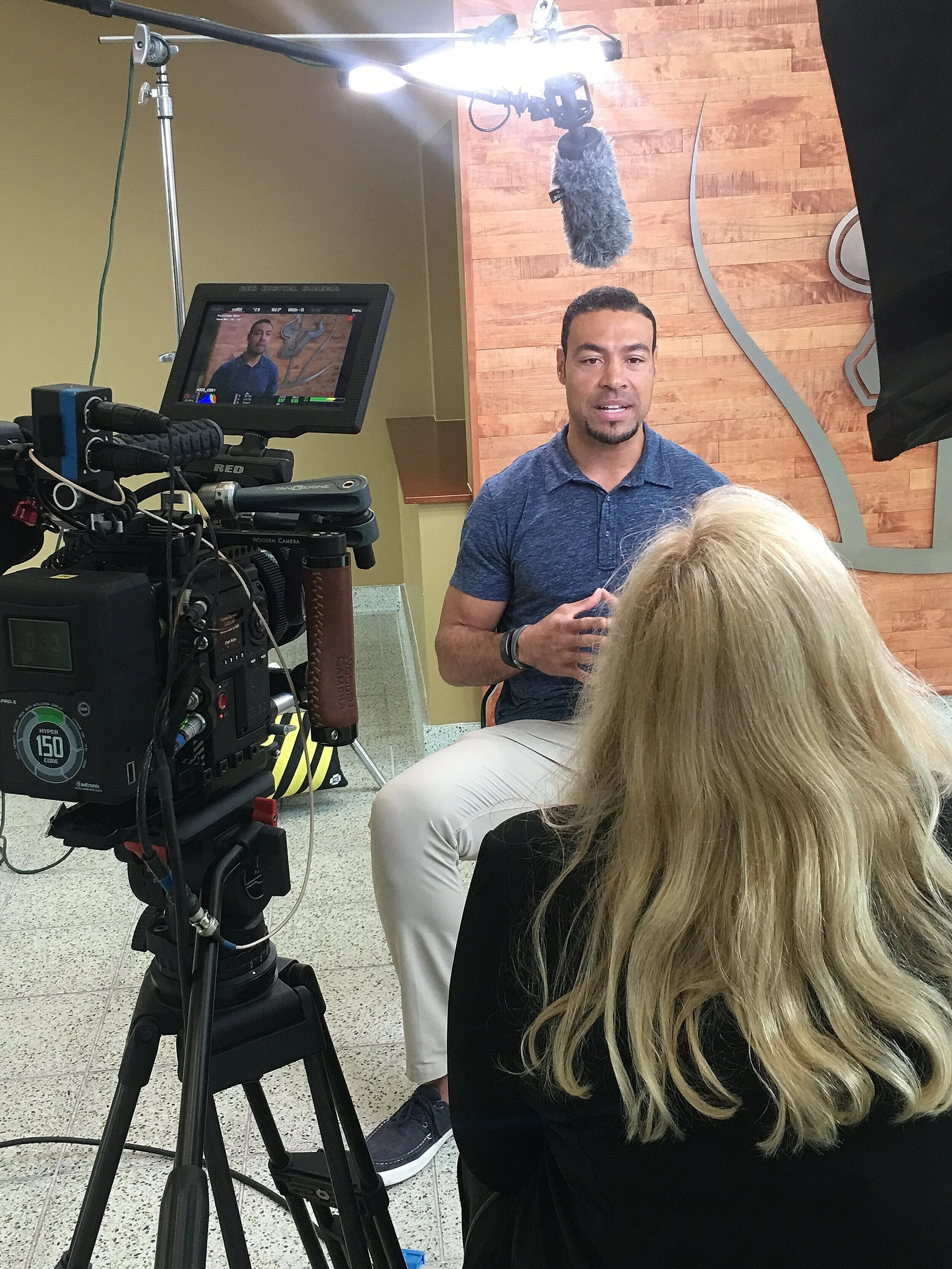 Film Director Susan Sember and NFL Vincent Jackson