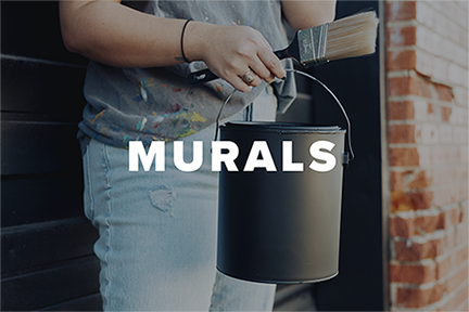 Murals | holding a can of paint