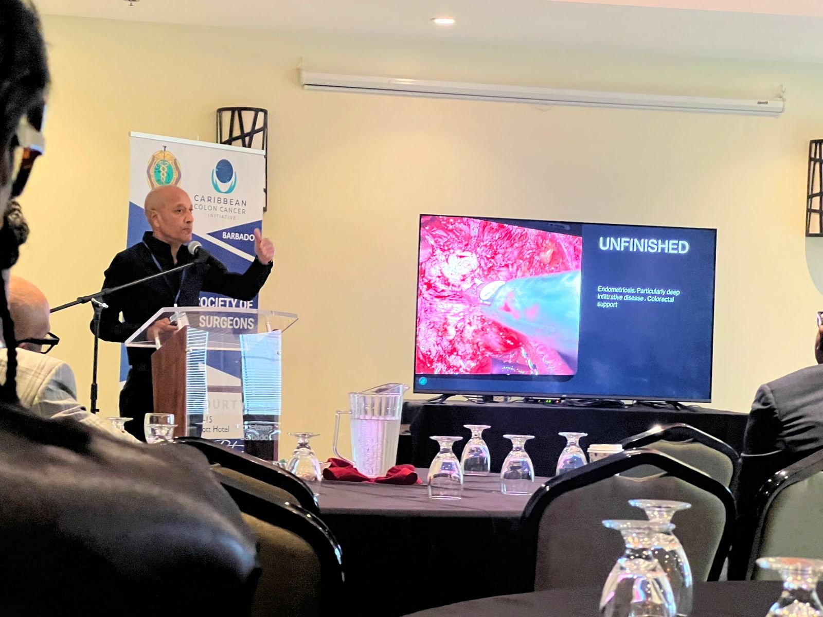 Dr. Narayansingh presenting in Barbados. Caribbean Society of Endoscopic Surgeons. November 2025