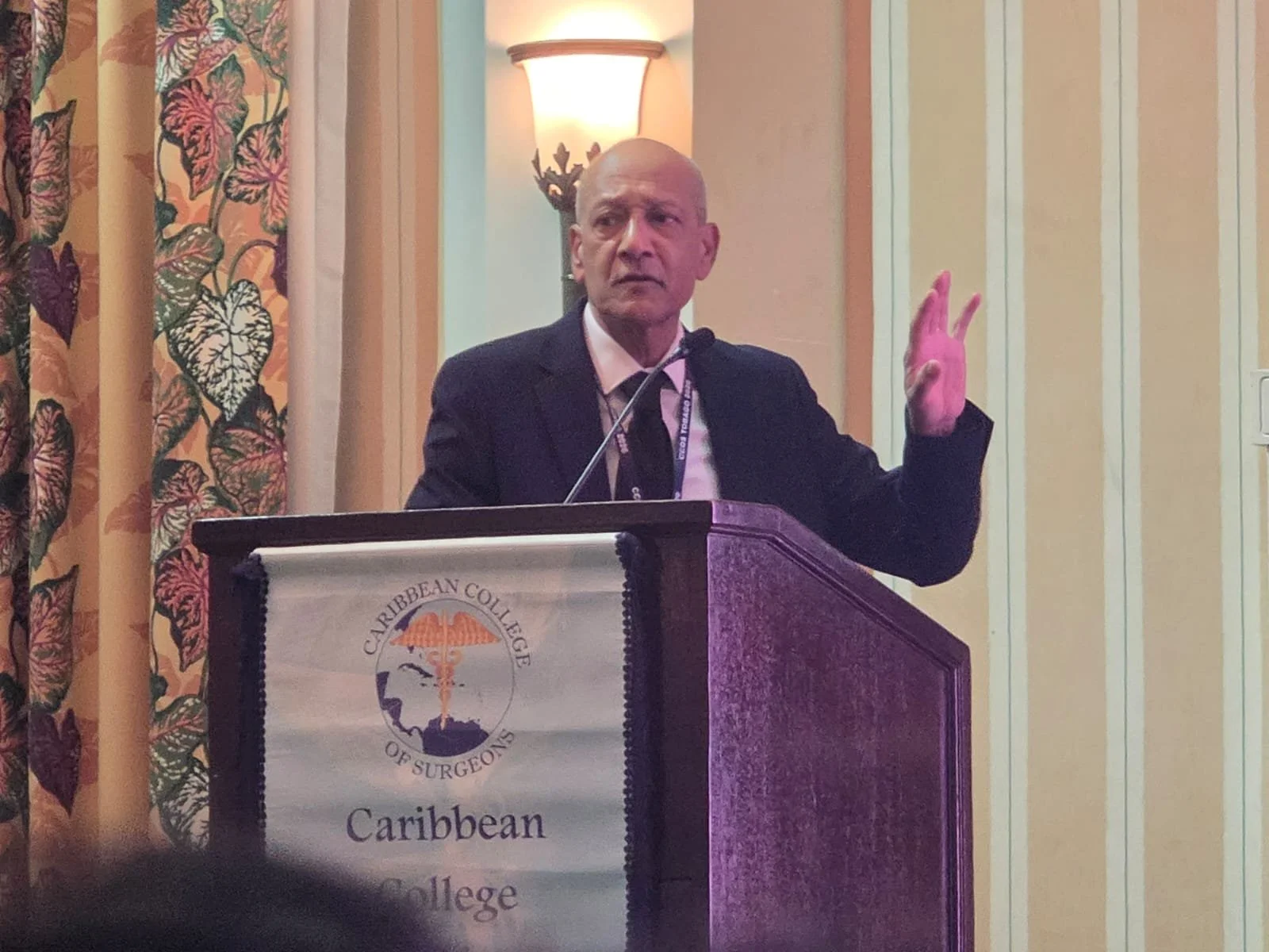 Dr. Narayansingh presenting at the Caribbean College of Surgeons conference. July 2026. 