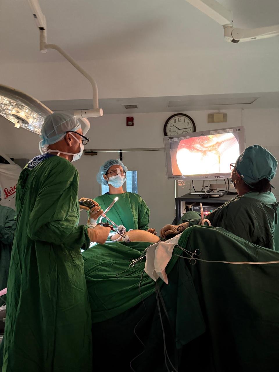 Dr. Narayansingh performing laproscopic surgery in Port of Spain, Trinidad. August 2026