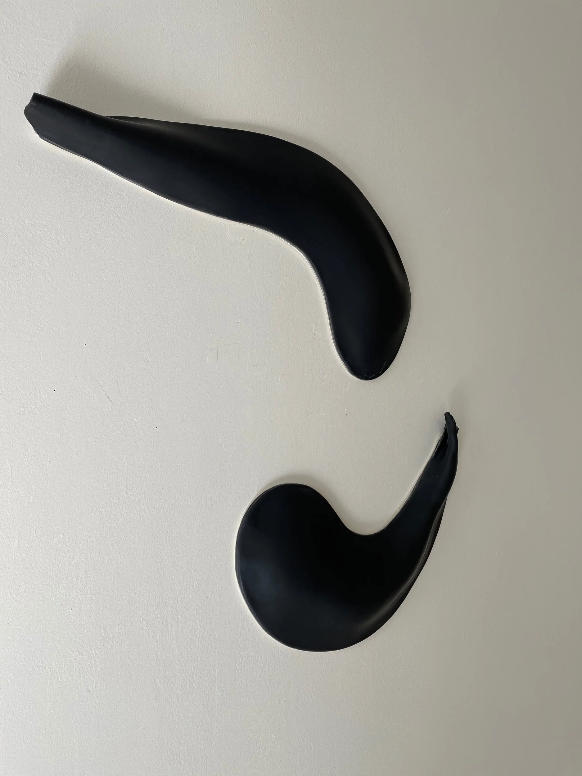 Kuro Duo, 2021 (27 x 28 in/68.5 x 71 cm composition)