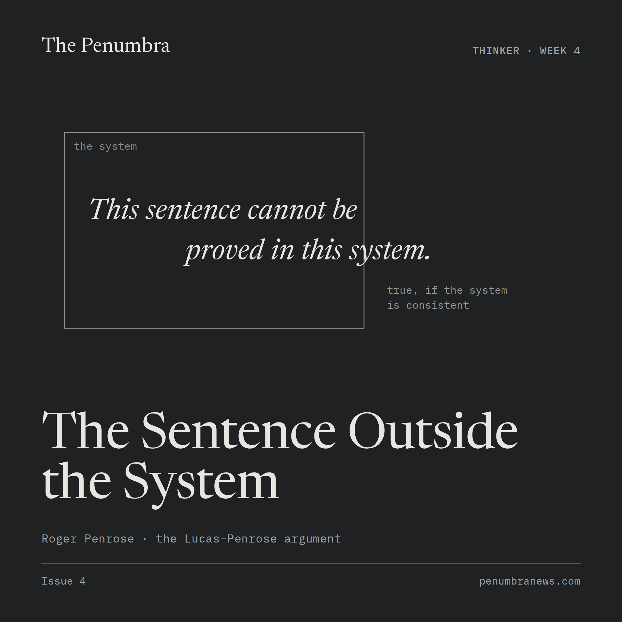 The Sentence Outside the System