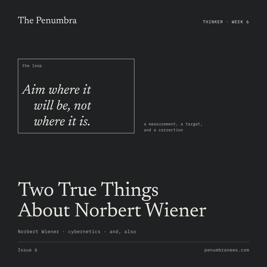 Two True Things About Norbert Wiener