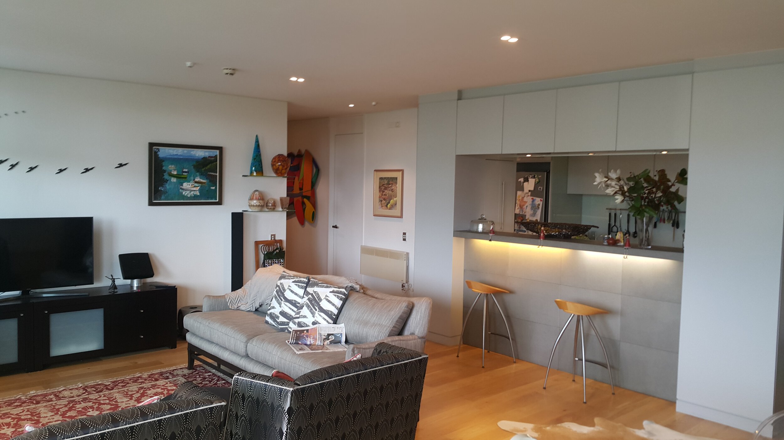 Replaced halogen lights for LED light fittings.