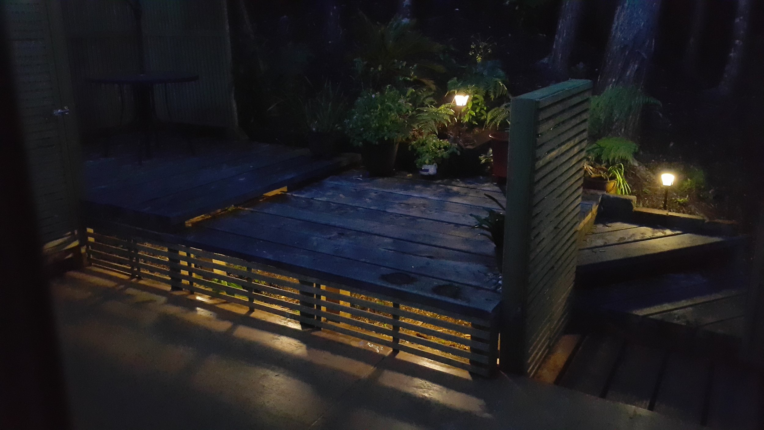Decorative path and deck lighting.